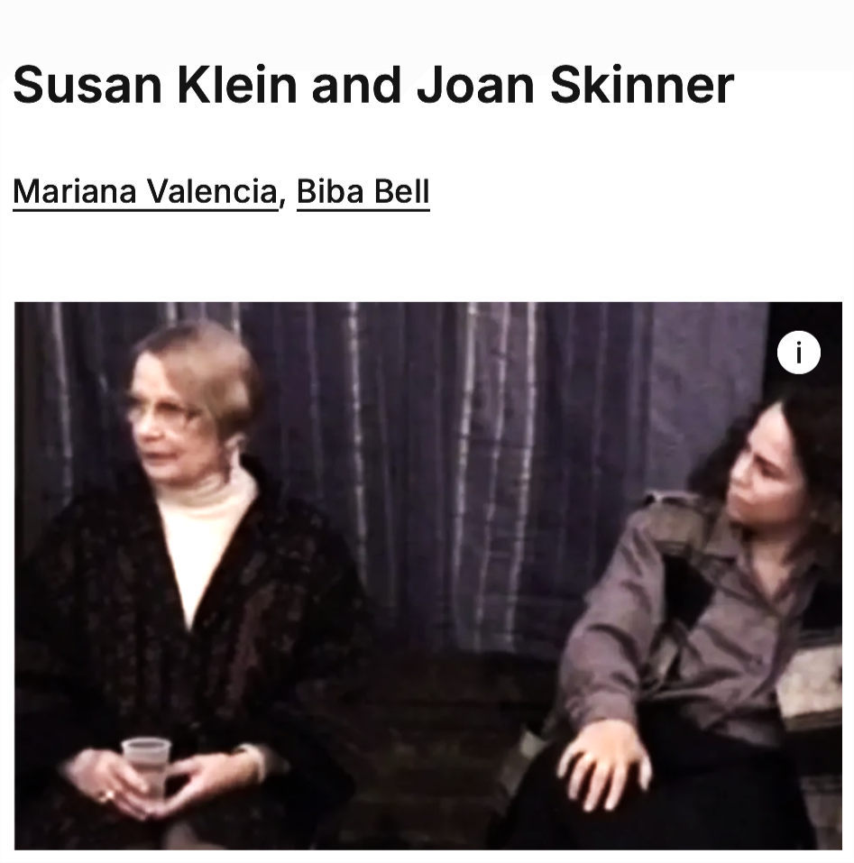 Valuable topics tackled by Susan Klein and Joan Skinner with moderation of Audrey Kindred. The transcription of the conversation with audience members at Movement Research, New York, 22.09.2016