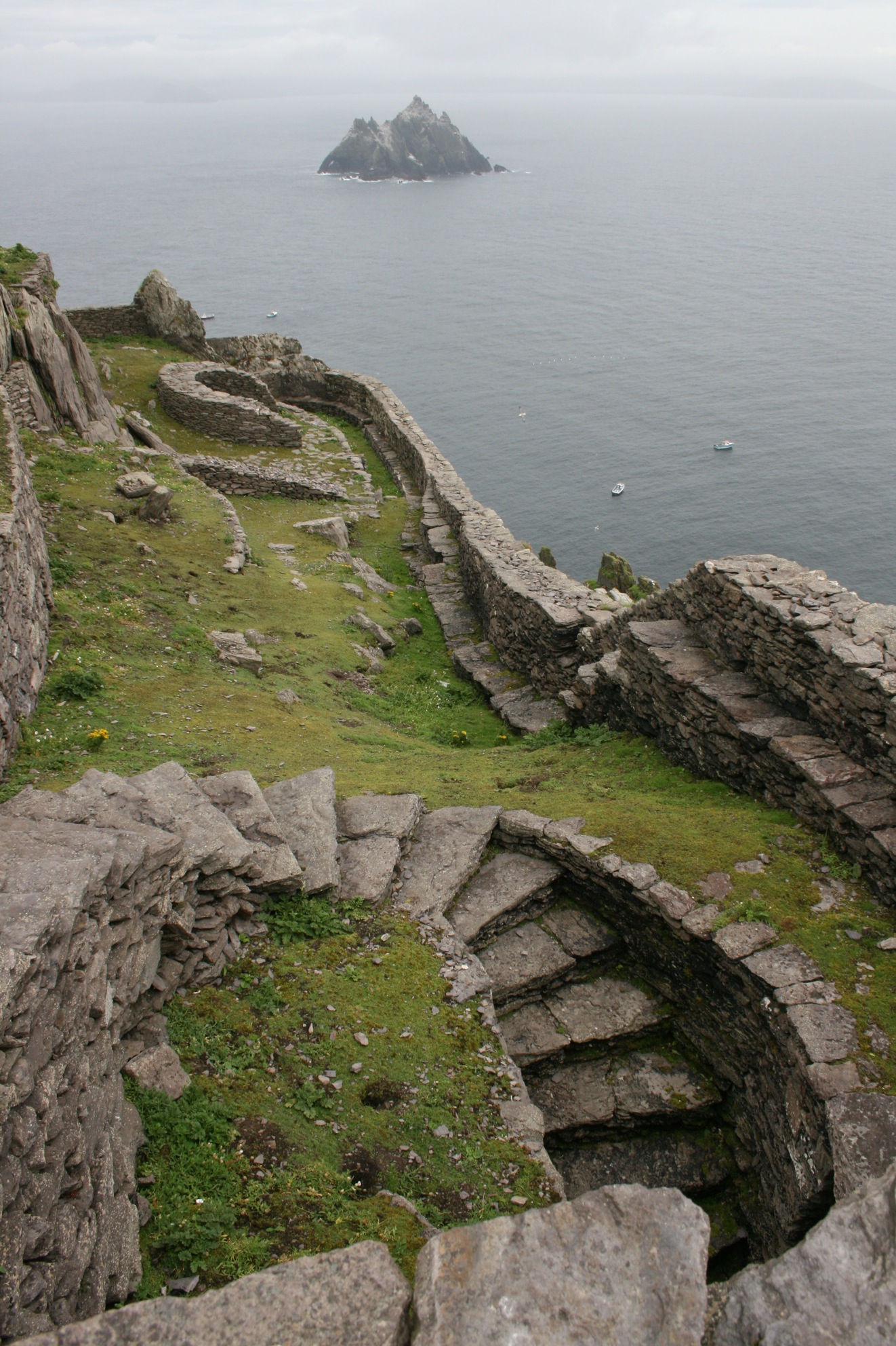 View of Skellig Beag from Skellig Michael, Co Kerry.