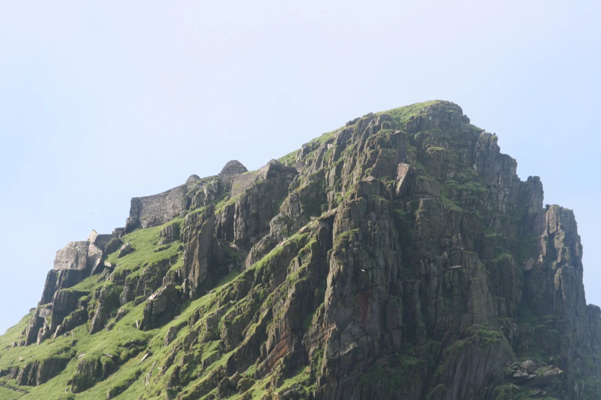 At the summit of Skellig Michael sits the monastery.