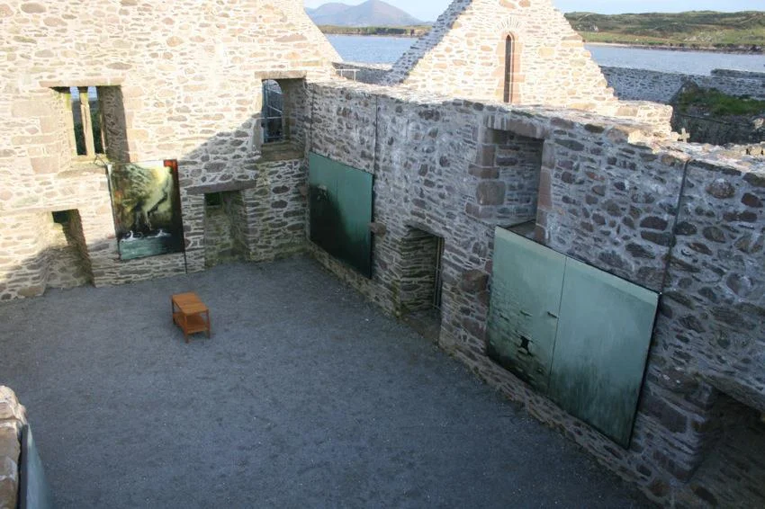 Solo exhibition of paintings at Ballinskellig Abbey, Co. Kerry in 2012.