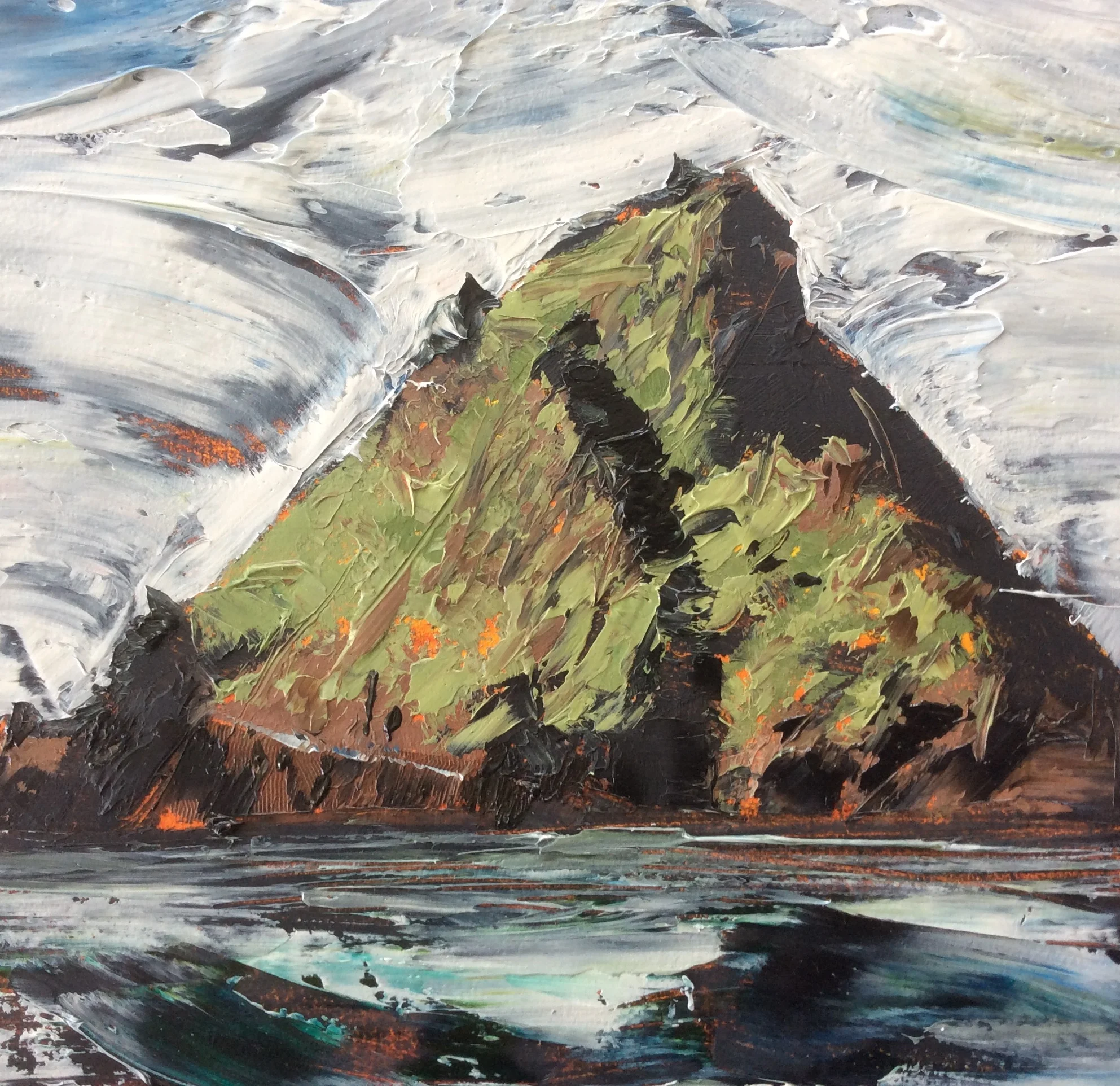 Oil sketch - Skellig Michael series, 2015