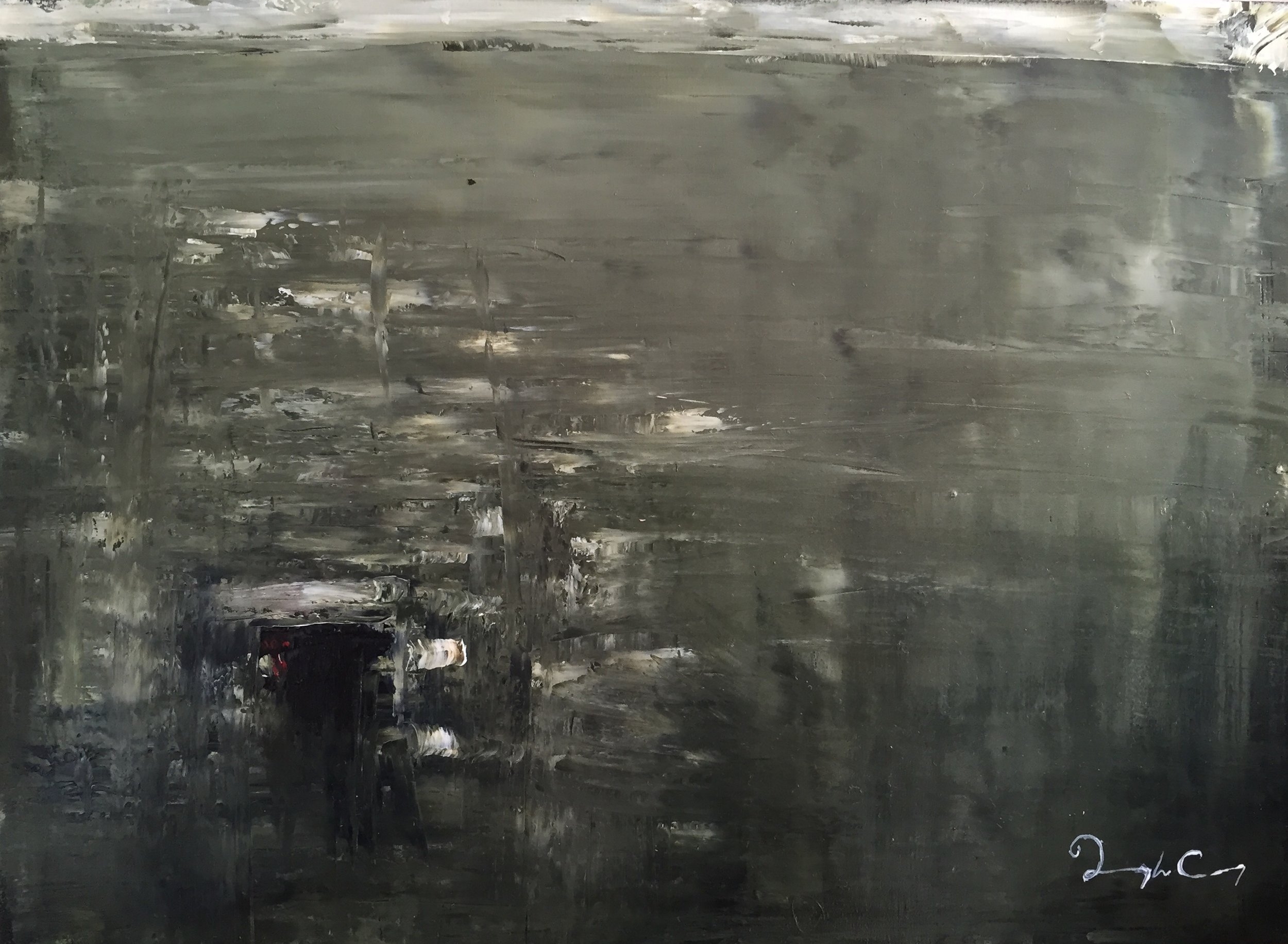 Portal, Skellig Michael Painting 23cm x 30cm. Frame 41cm x 49cm. Oil on board. €695