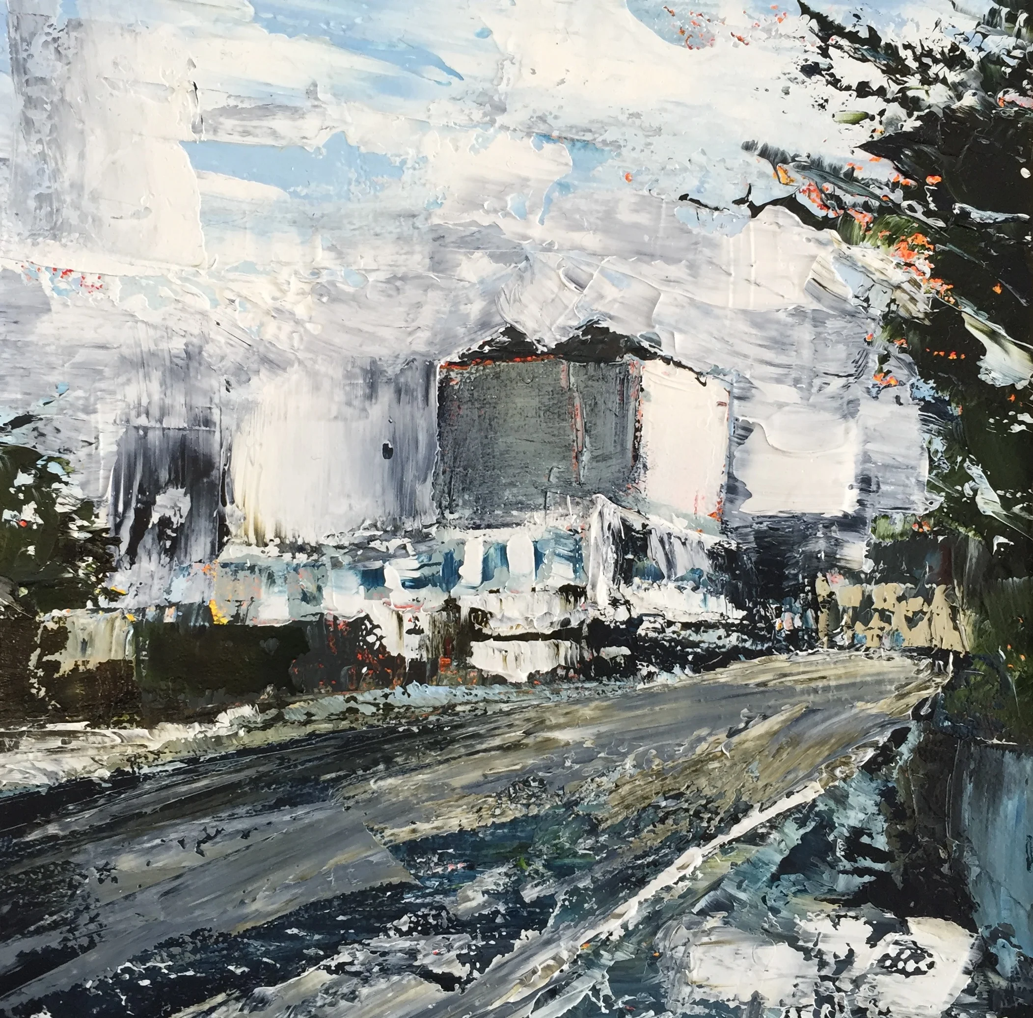 West Cork Hotel Oil on board. 15cm x 15cm. 2015