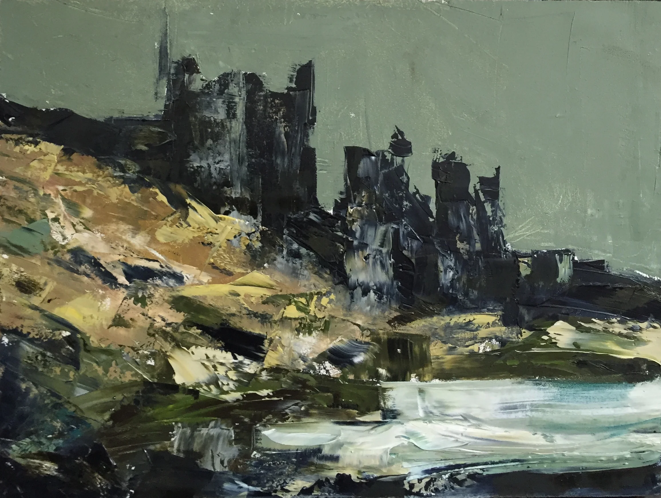 To The Lake oil on board, painting 22cm x 30cm, frame 41cm x 49cm, €595