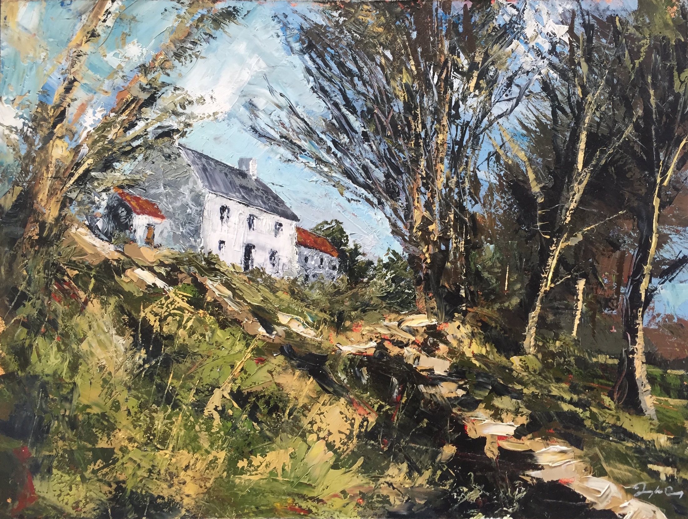 Pat's HomeplacePainting 23cm x 30cm. &nbsp; Oil on board.&nbsp;