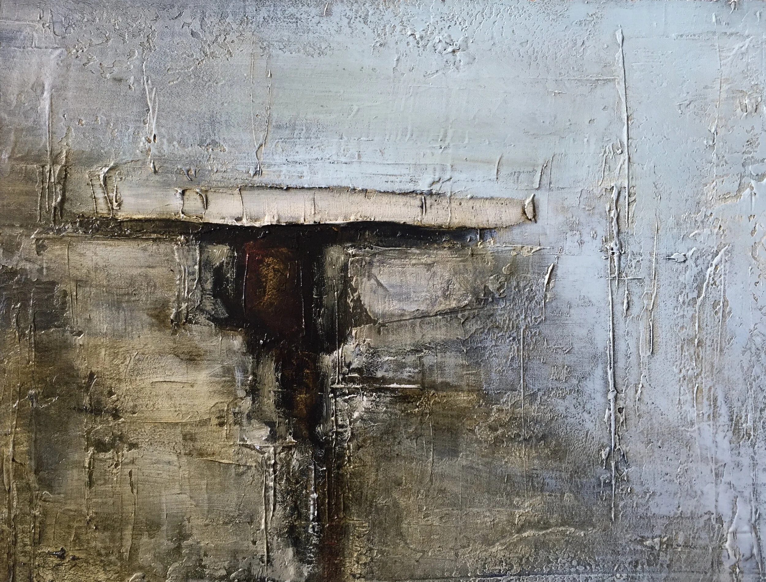 Cypeum V Painting 23cm x 30cm. Frame 47cm x 55cm. Oil and gold leaf on board. €620