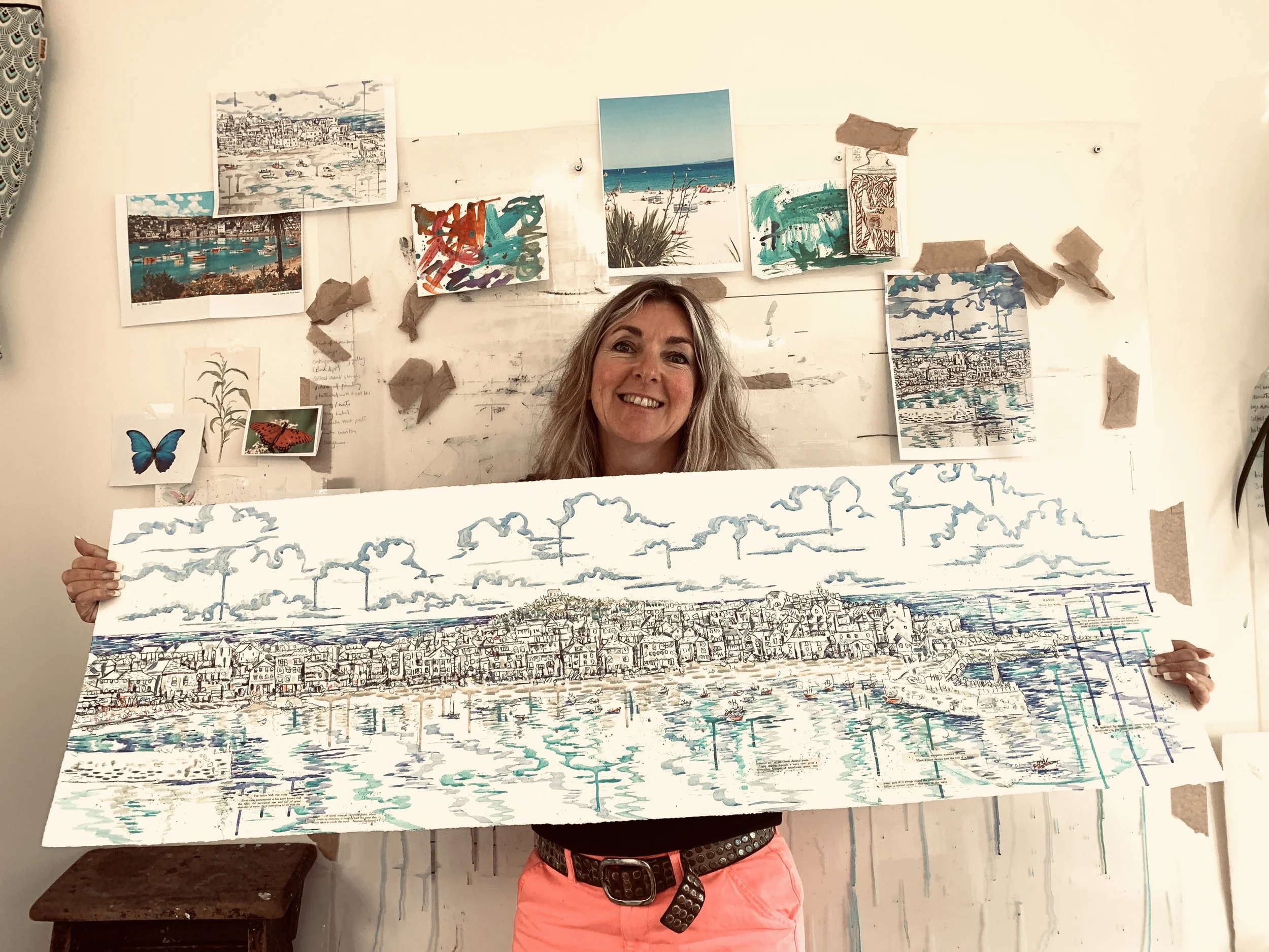 Just finished, latest commission.. Coastal view of St Ives