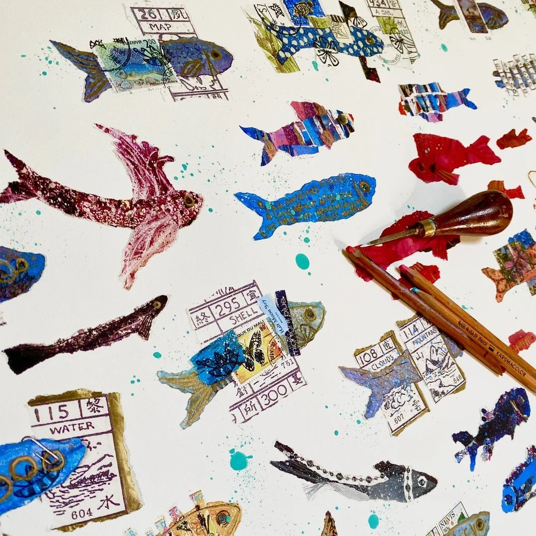 Offer!! ( just because!) Flying Fish.. gorgeous big print rolled RRP &pound;295 one available for just &pound;245 dm to make it yours! full details on my website. Ill also include a free card pack worth &pound;25​​​​​​​​
​​​​​​​​
I'm posting this pie