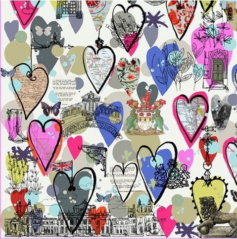 Detail of &lsquo;Love Woodstock&rsquo; celebrating all things adorable about this pretty town in Oxfordshire 🤍​​​​​​​​
​​​
​We create bespoke artworks for events and gifts for guests.. get in touch to find out more. 

Familiar architecture and delig