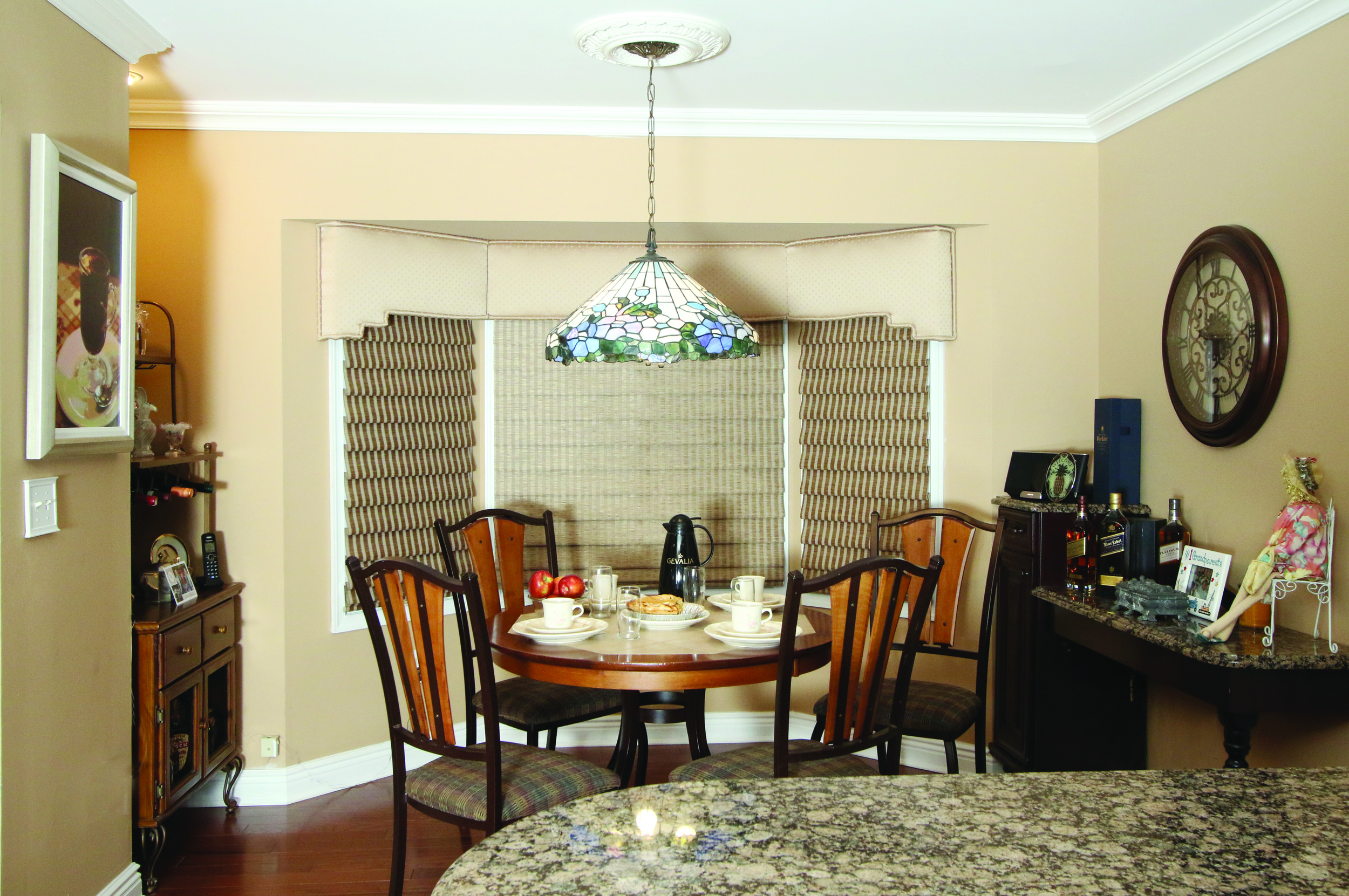 Eat in kitchen is a cozy spot for the single homeowner.