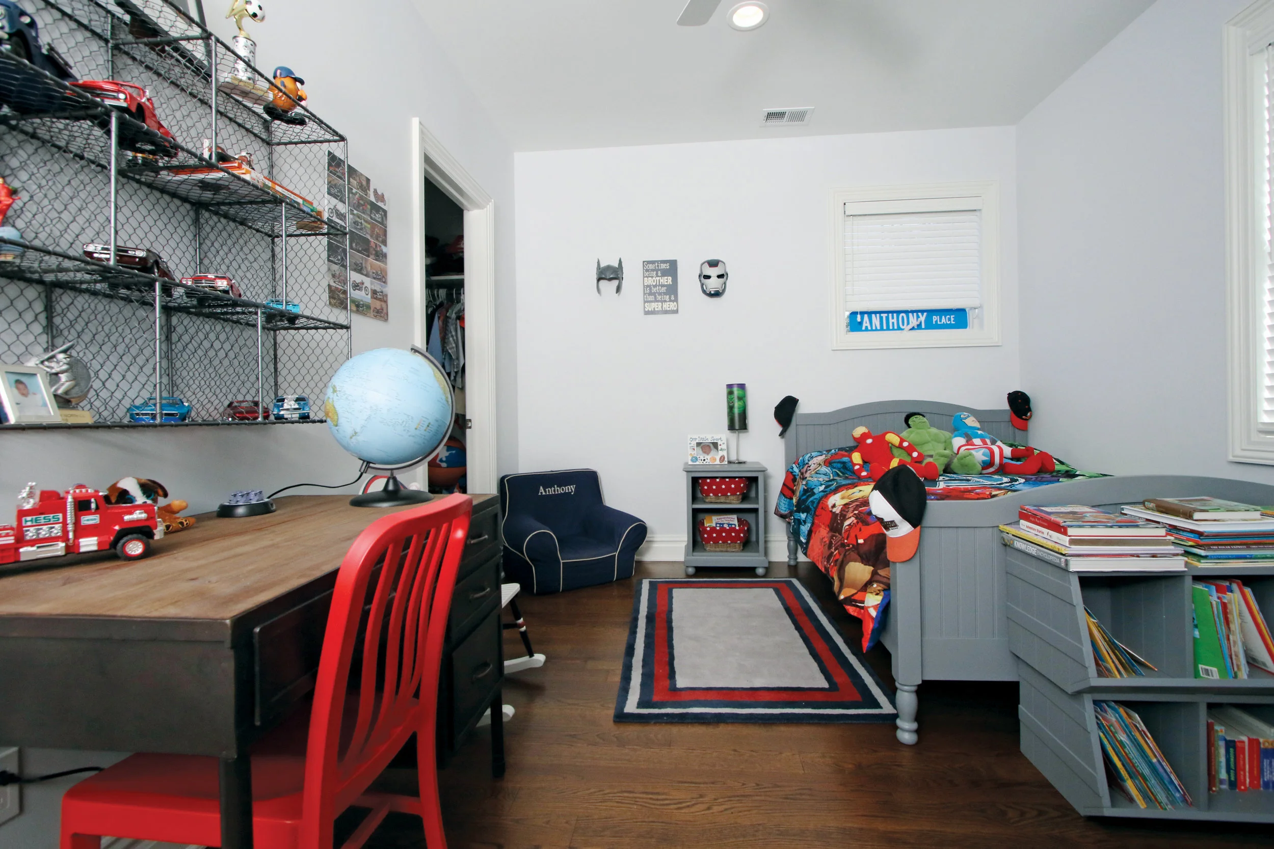 A place to play, work and dream, one little boy's personal space.