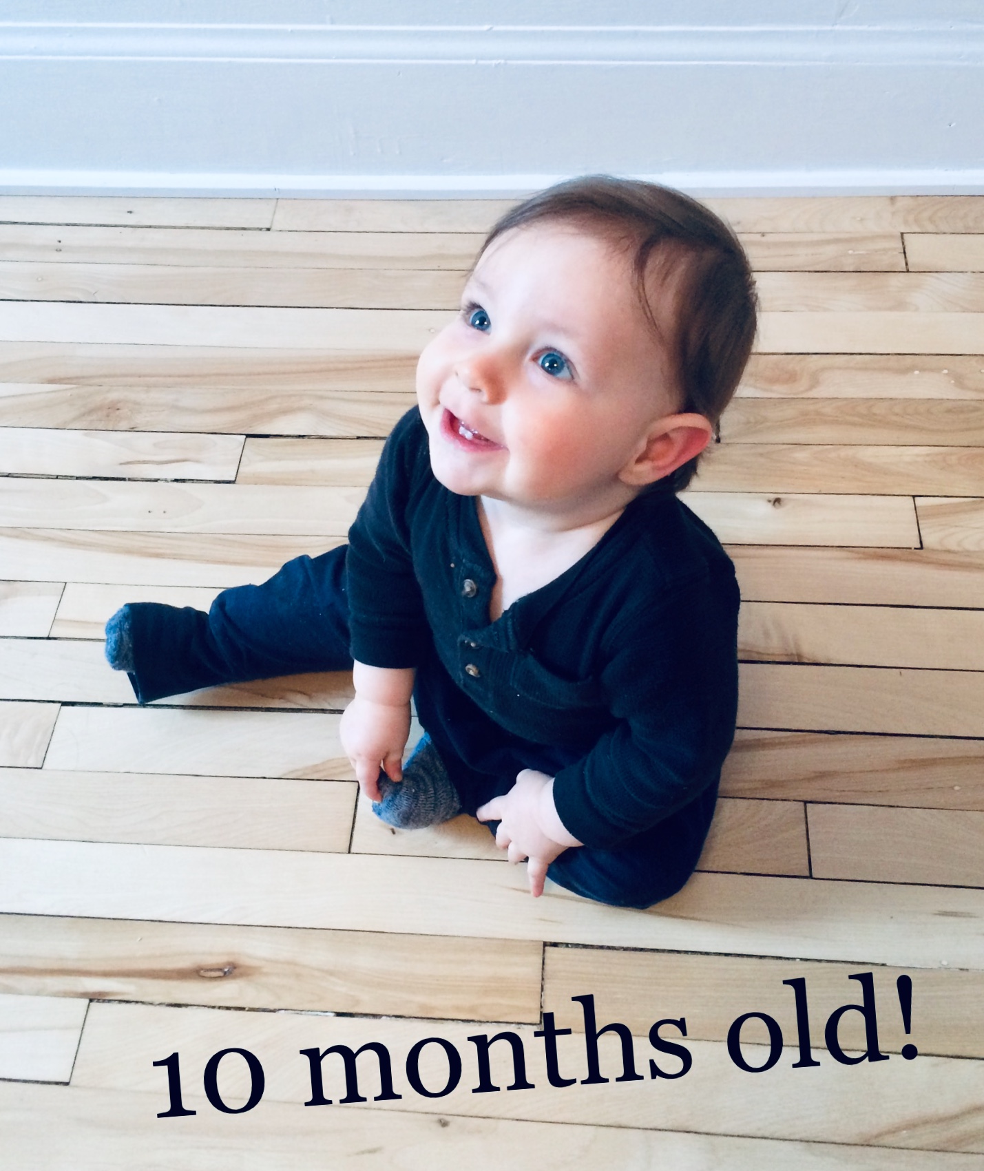 I make a digital “card” each month in hopes of making a book of his first year… one of those “some day” projects I hope to get to before he turns 18!