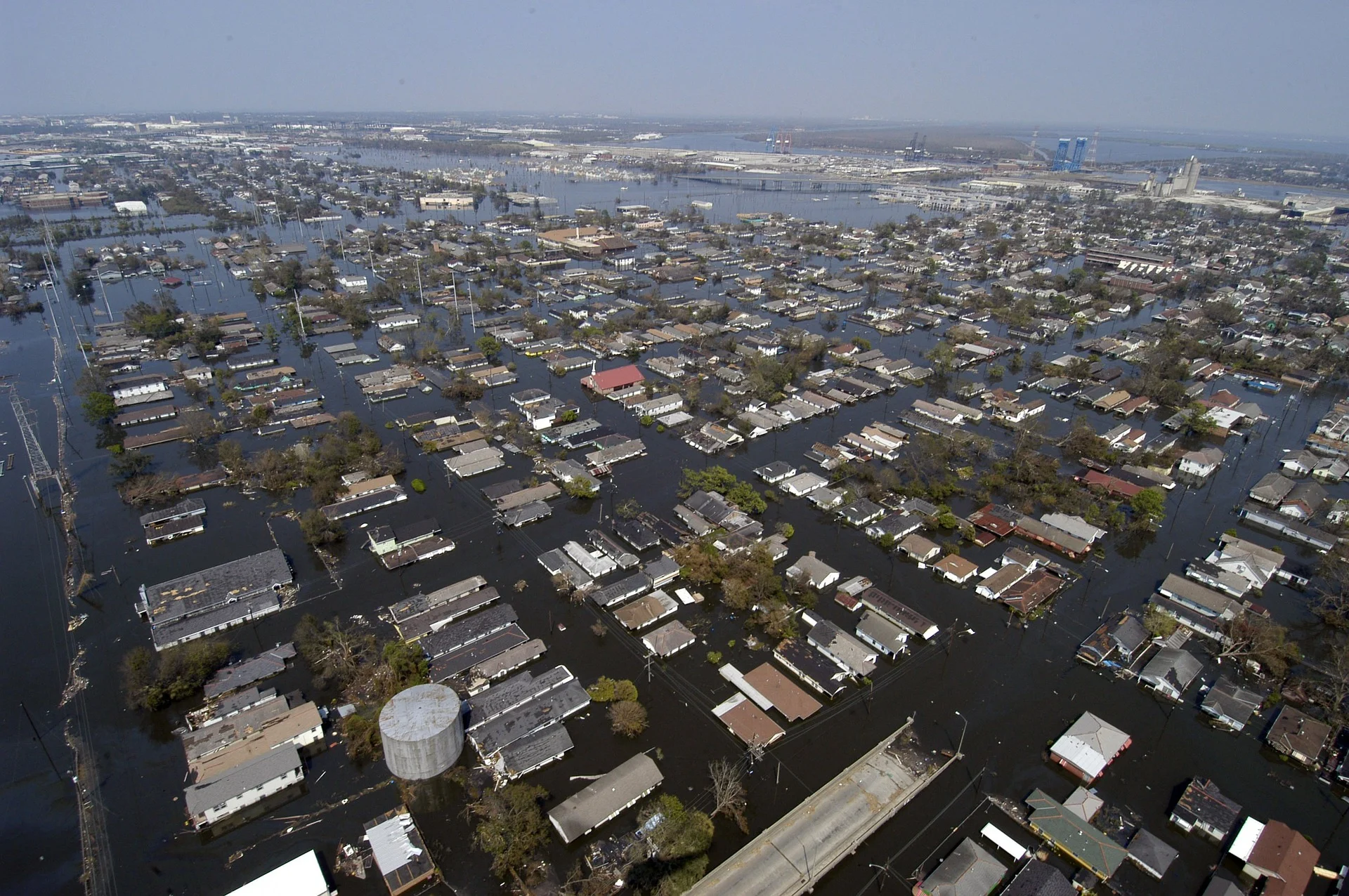 Flooding in New Orleans after Hurricane Katrina