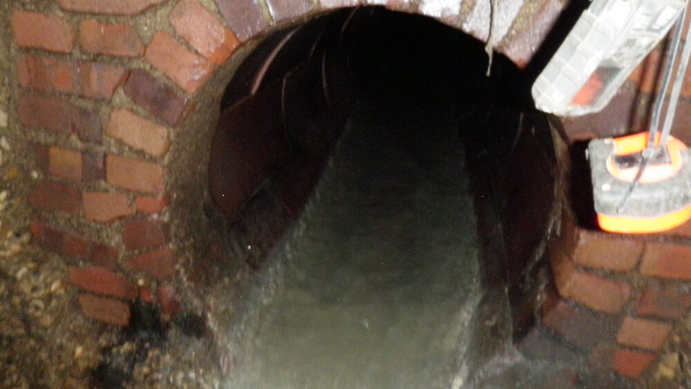  Brick gravity sewer. 