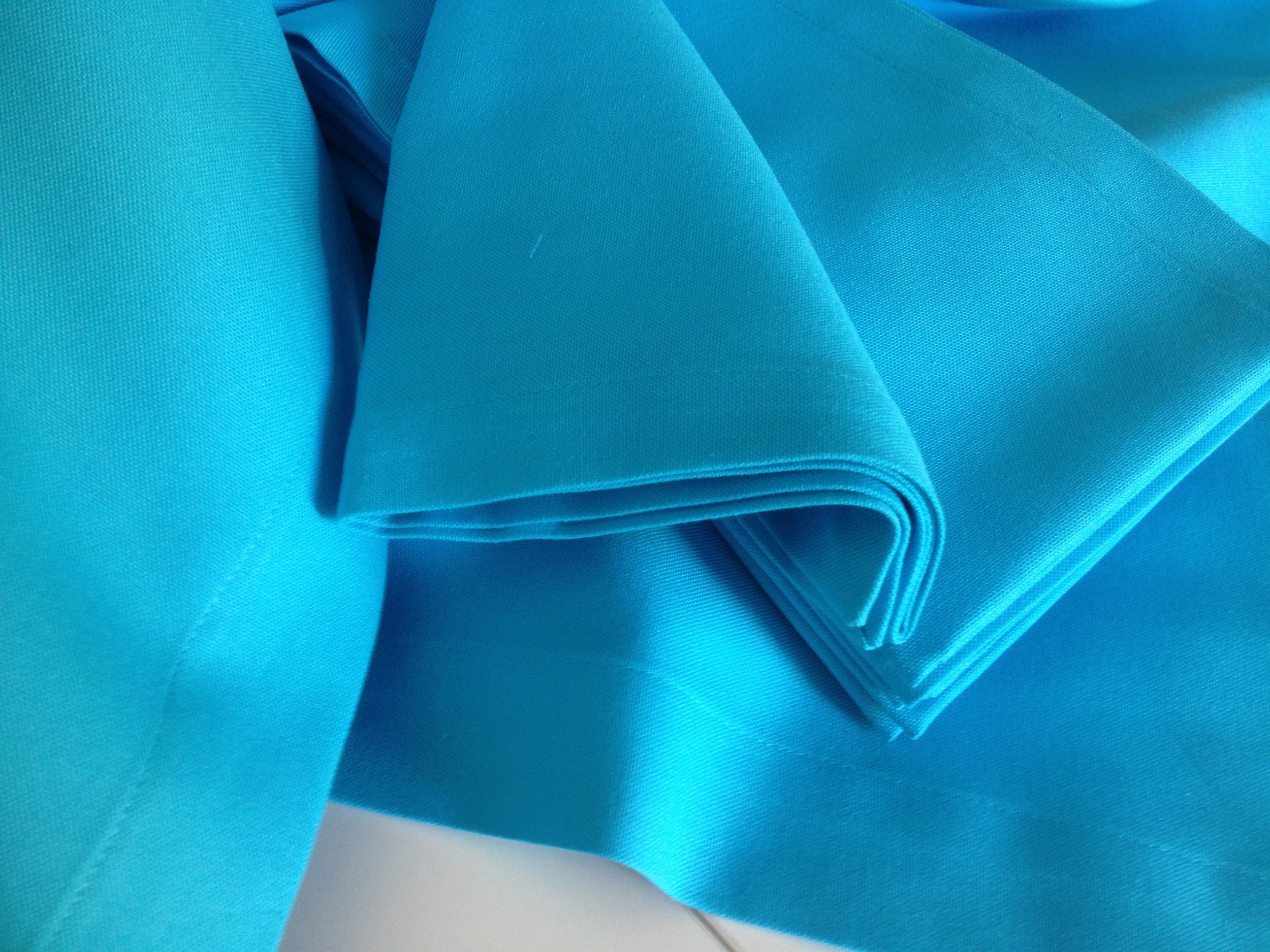 Coloured cotton napkins tablecloths