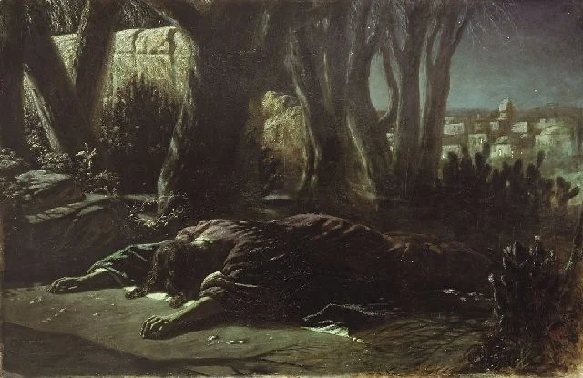 "Christ in the Garden at Gethsemane," Vasily Perov