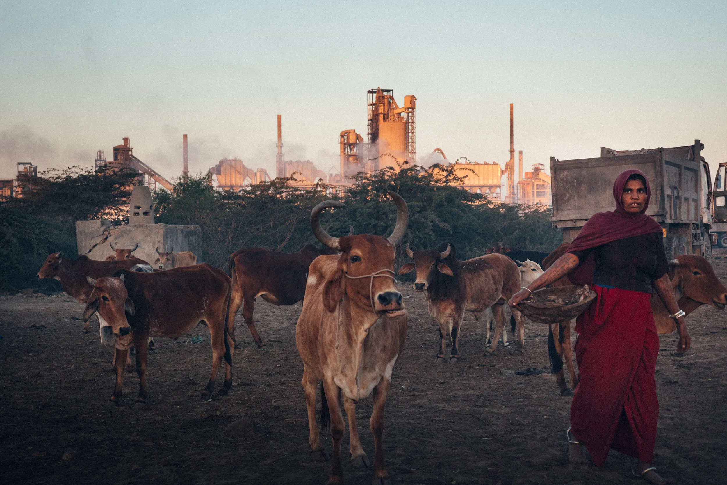 Village by the chemical plant