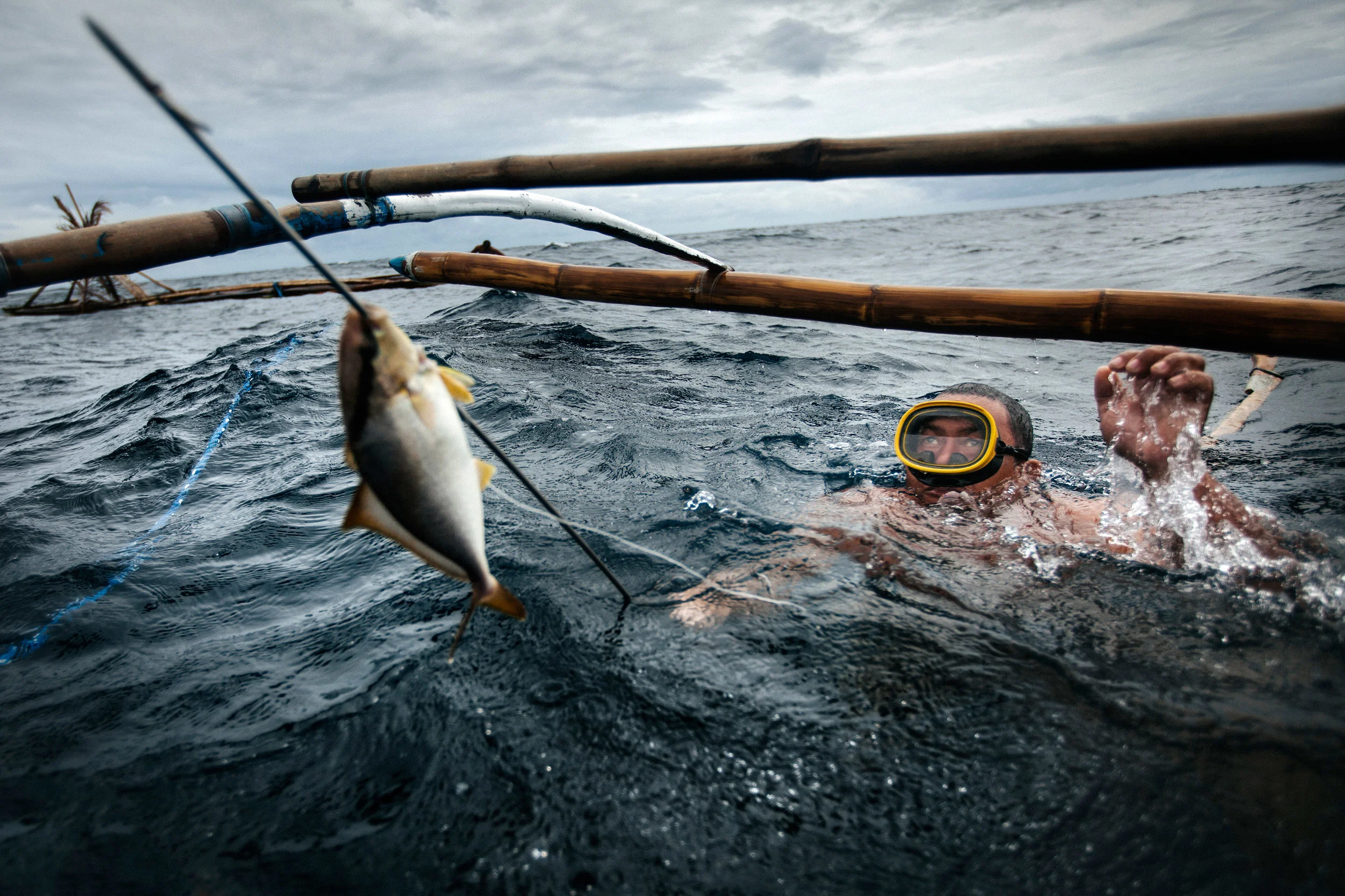 Spearfishing - On getting on "eye-level with the action", from "The Woman With Pumpkins"