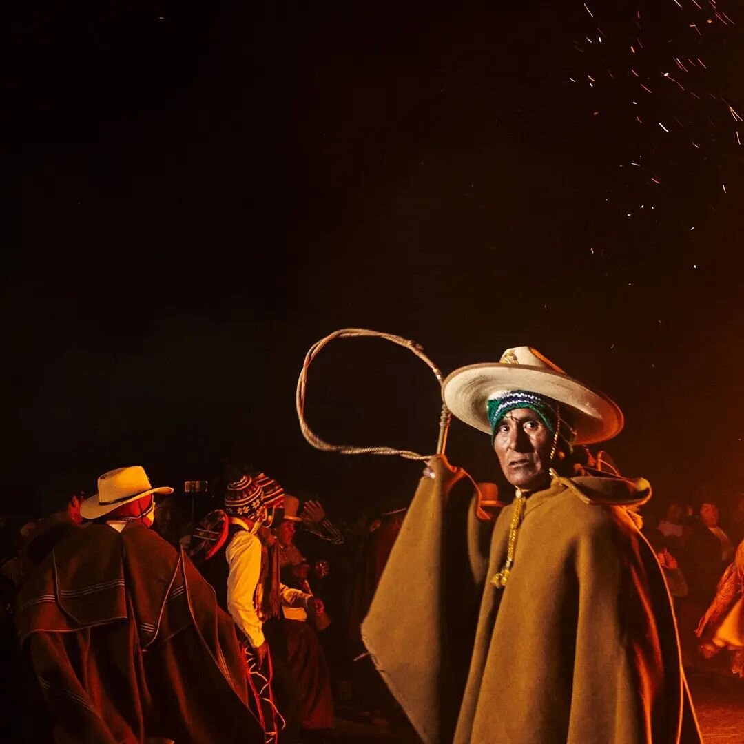 There's something magical about bonfires. People of the Andes definitely understand this. The last part of the celebration of the fiesta of Santiago was a dance around a huge bonfire. 

With most of the dancers in quite an altered state, due to all t