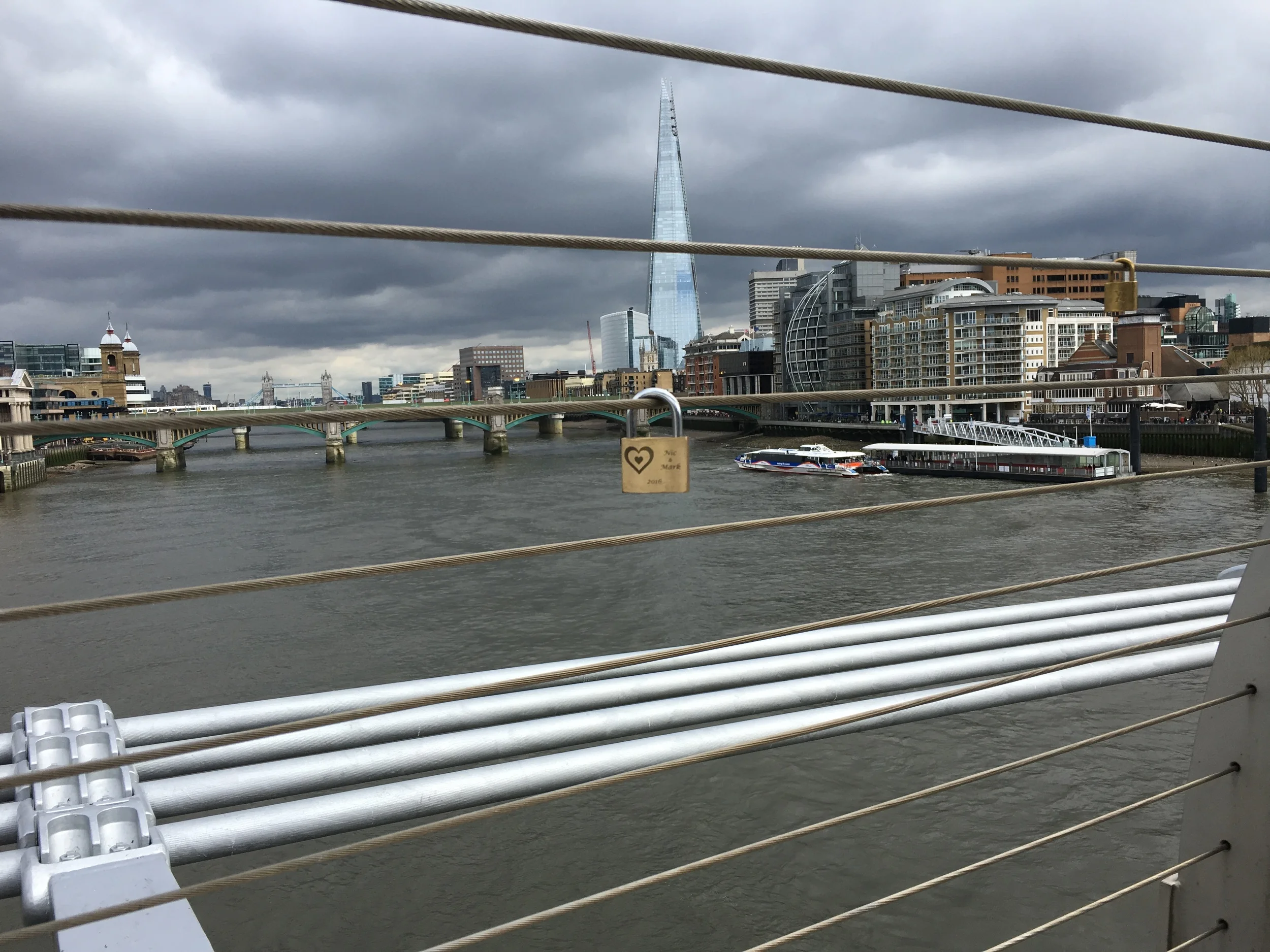Millennium Bridge "Love Locks"