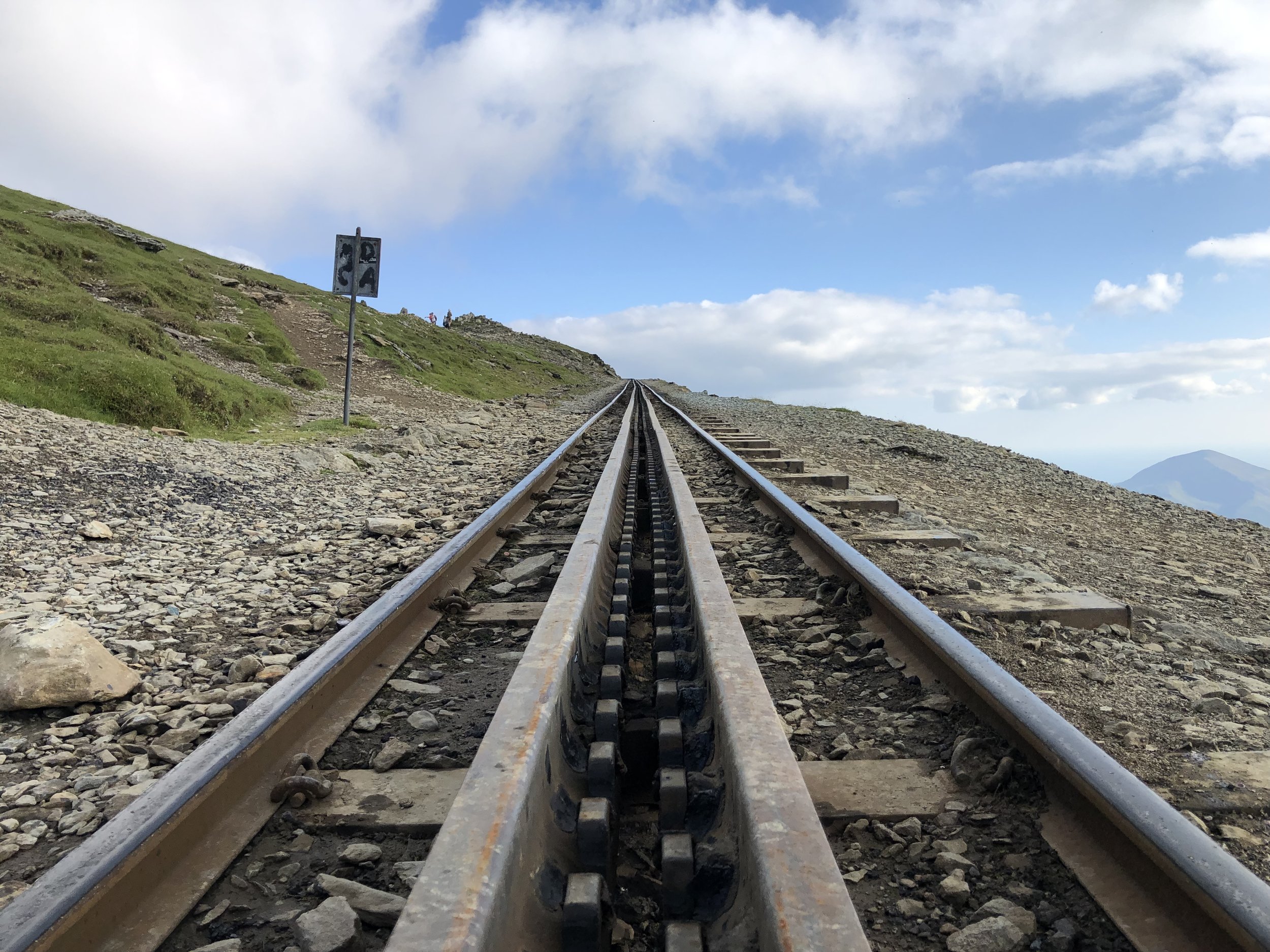 Snowdonia peak railway track, Wales, July 2019