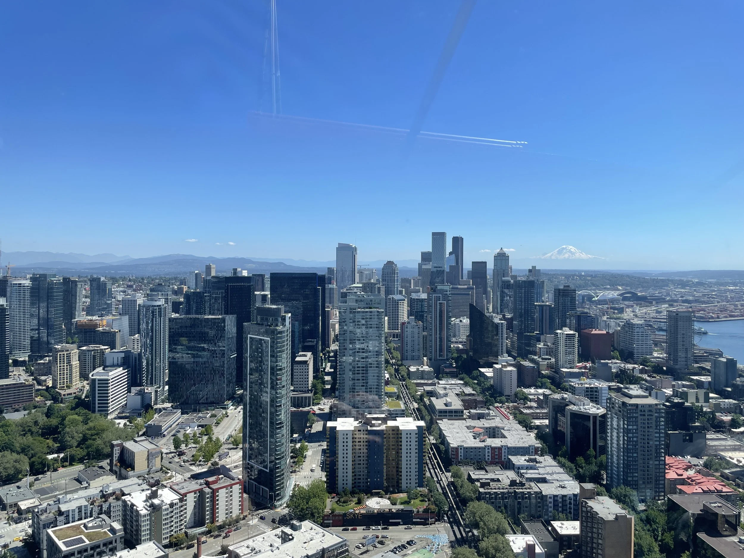 View from Space Needle, Seattle, July 2022