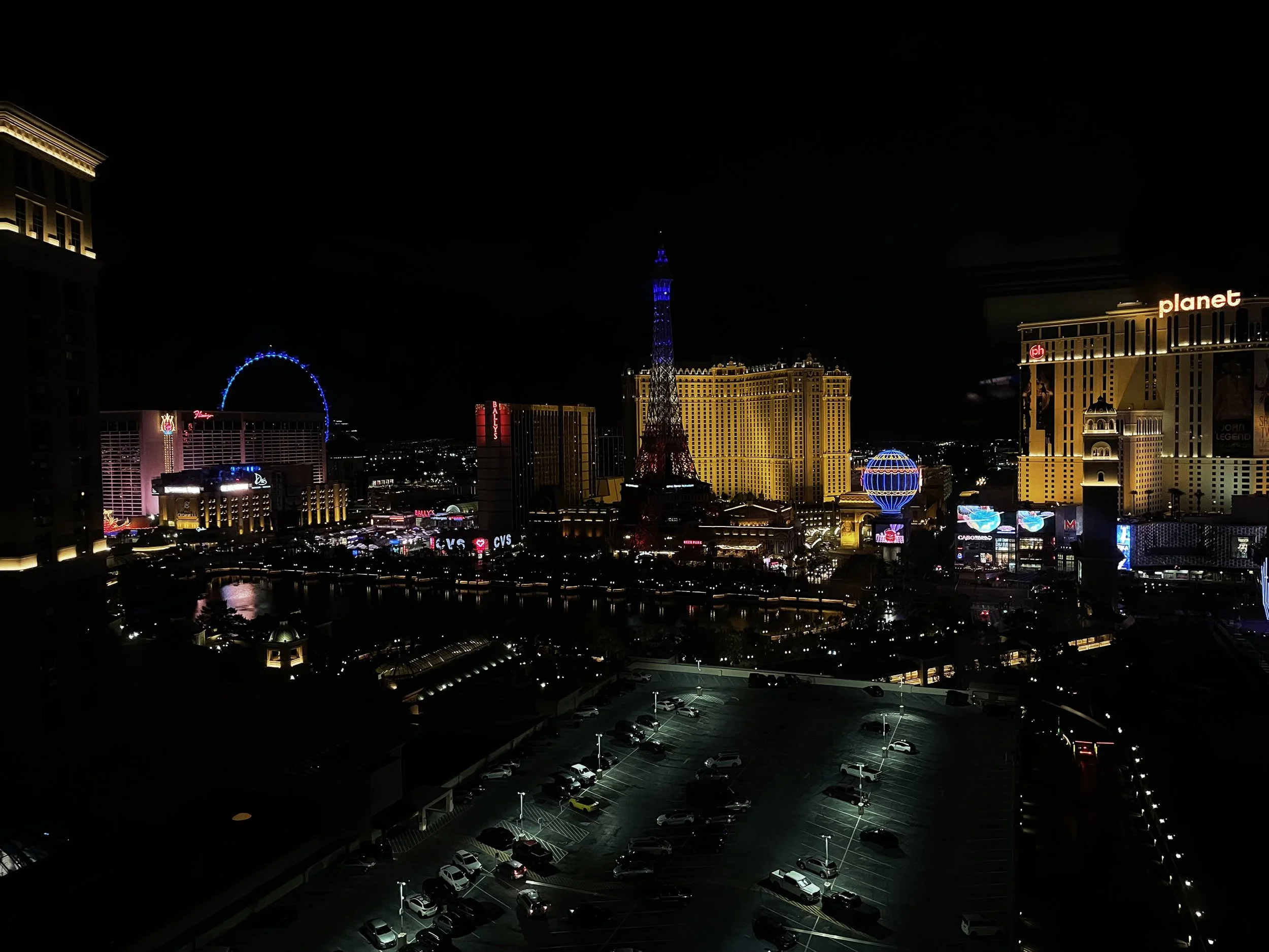 View from The Bellagio, Las Vegas, July 2022