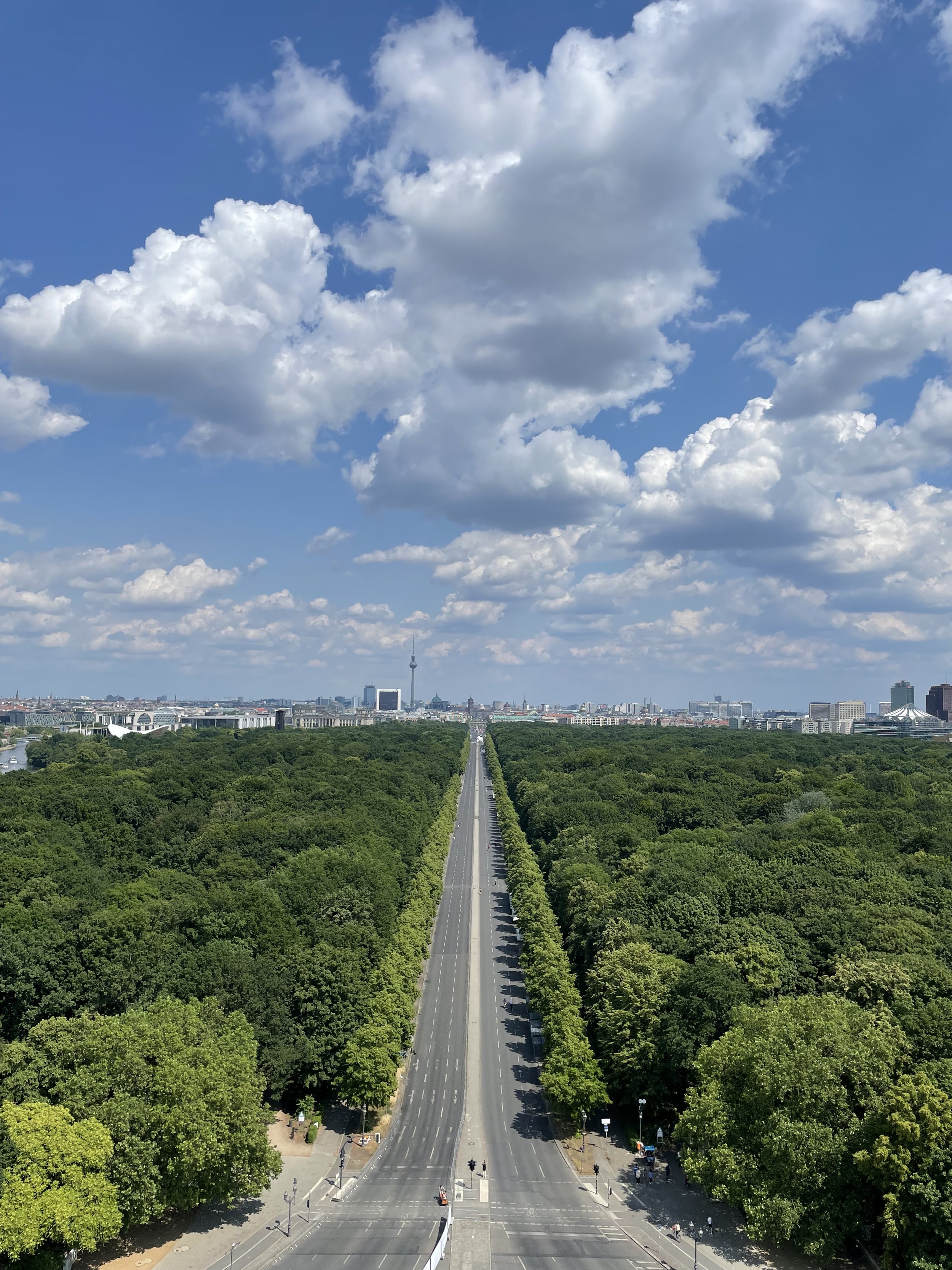 View from Victory Column, Berlin, June 2023