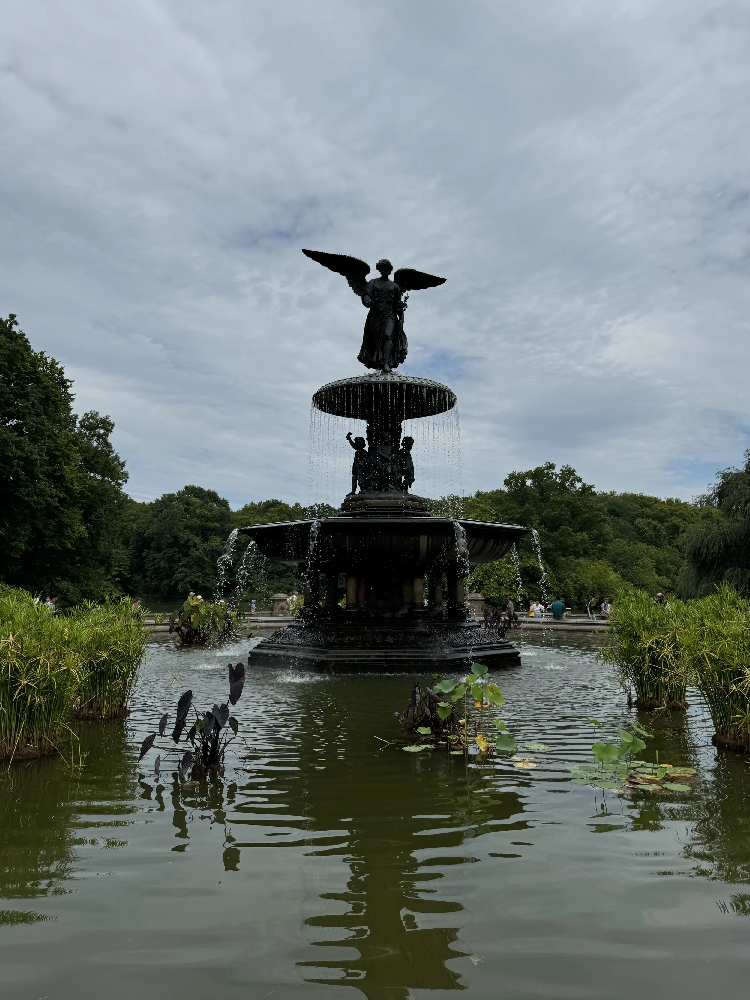 Bethesda Terrace fountain, NYC, August 2024