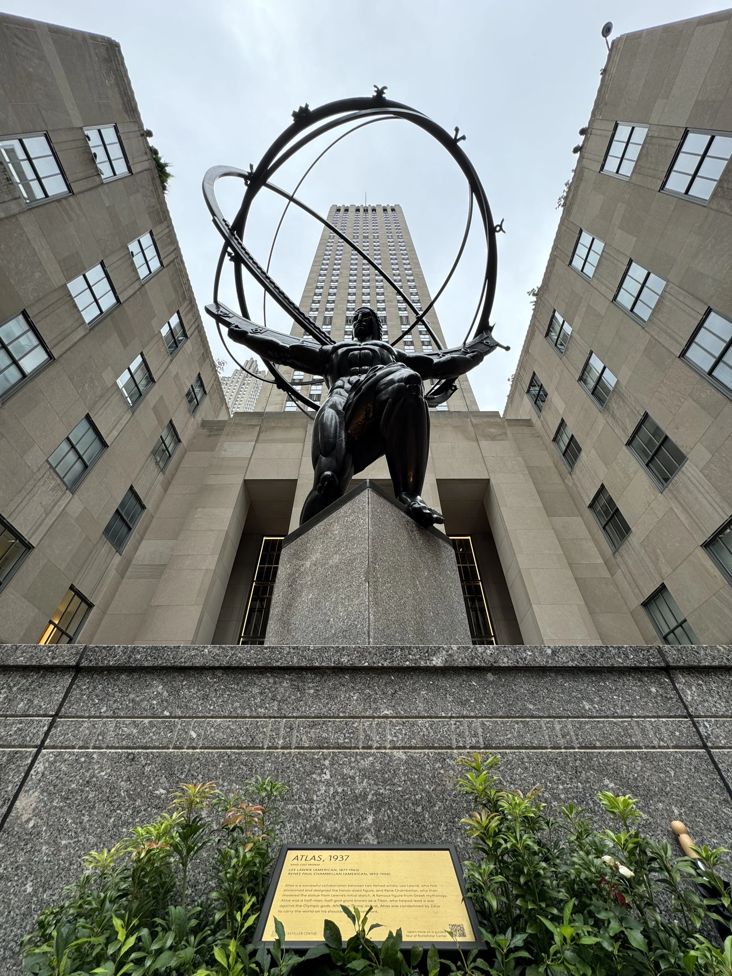 Atlas at Rockefeller Centre, NYC, August 2024