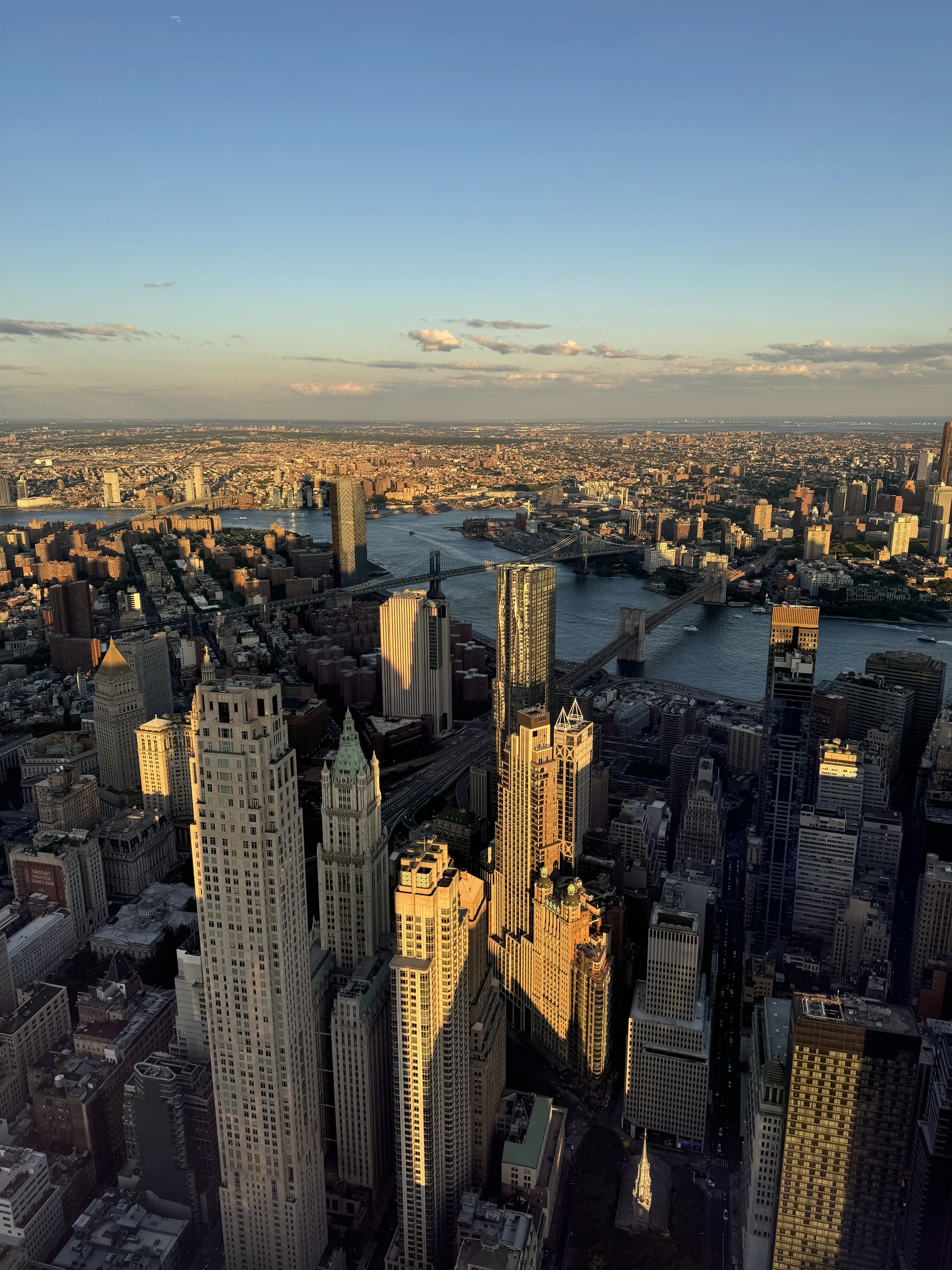 View from One World Observatory, NYC, September 2024