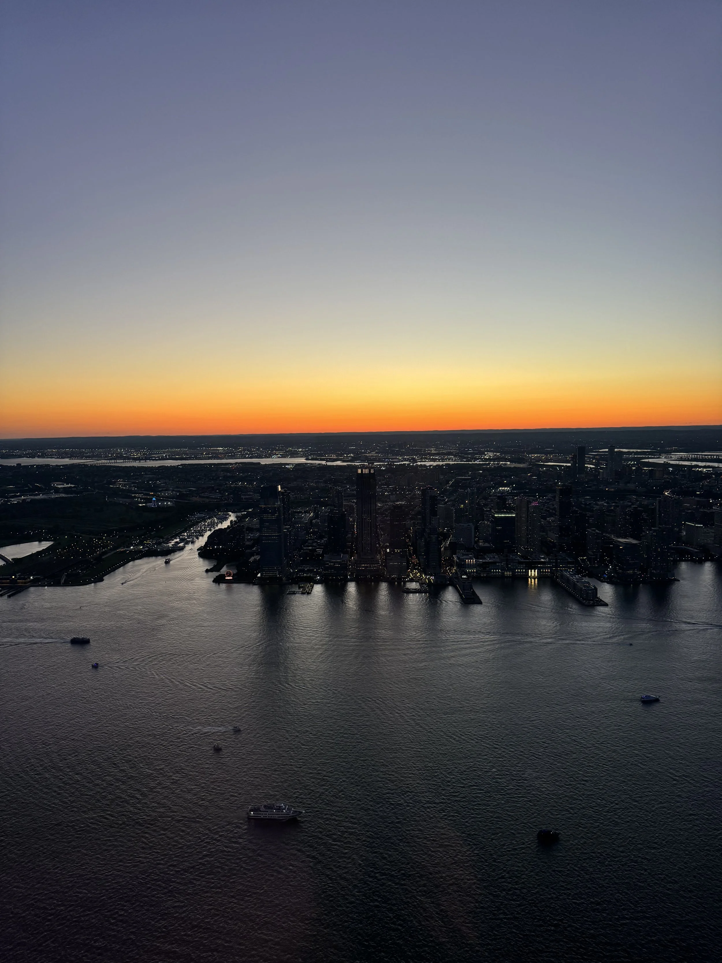 View from One World Observatory, NYC, September 2024