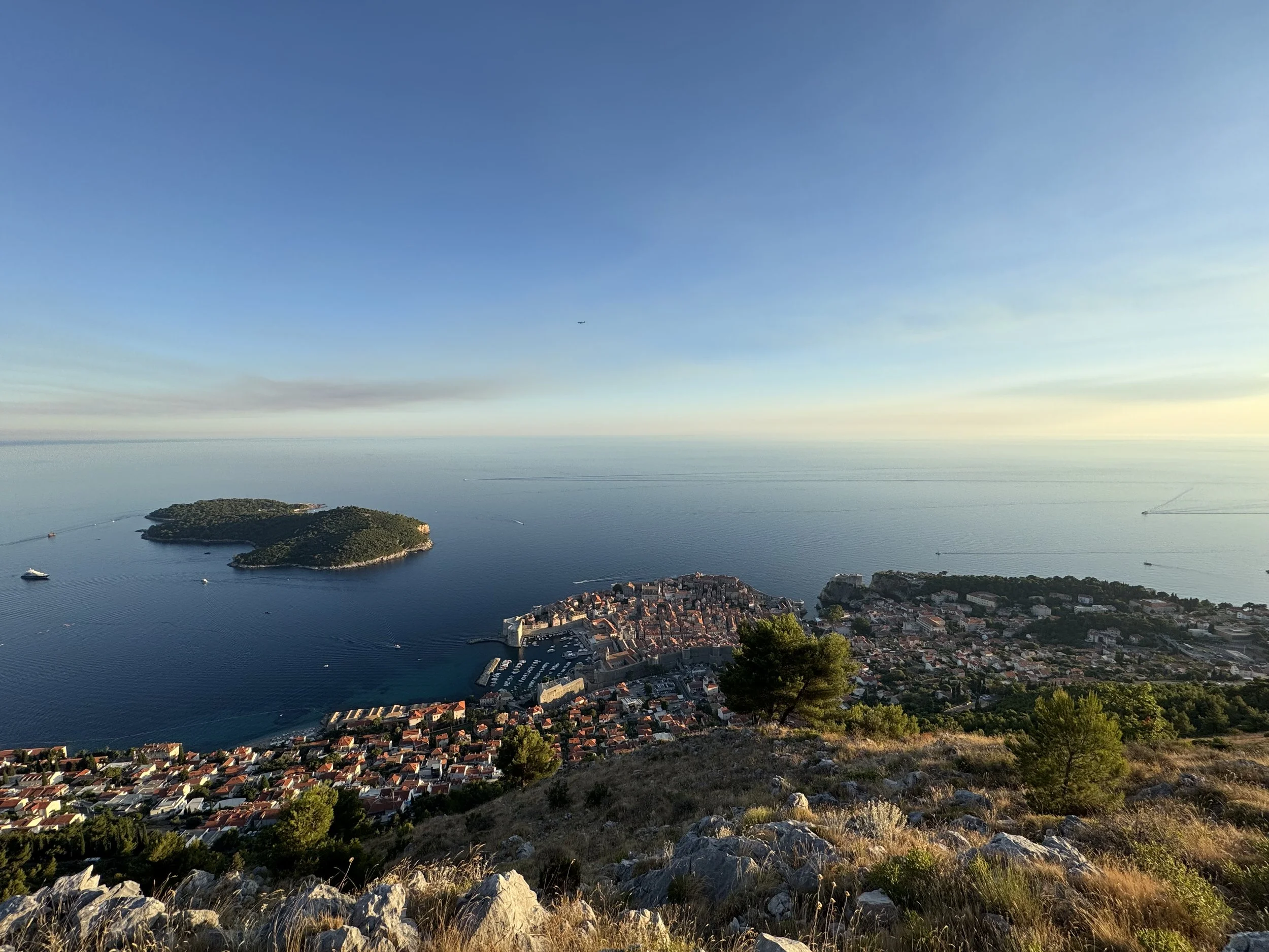 View from Mount Srđ, Dubrovnik, Croatia, July 2025