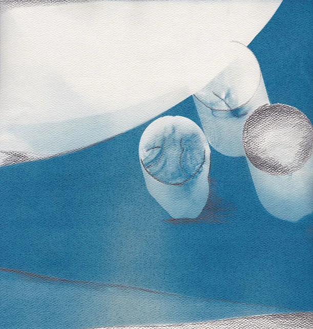 Mixed Media Cyanotype #1