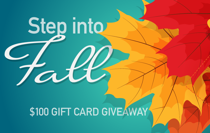 Step into Fall $100 Gift Card Giveaway