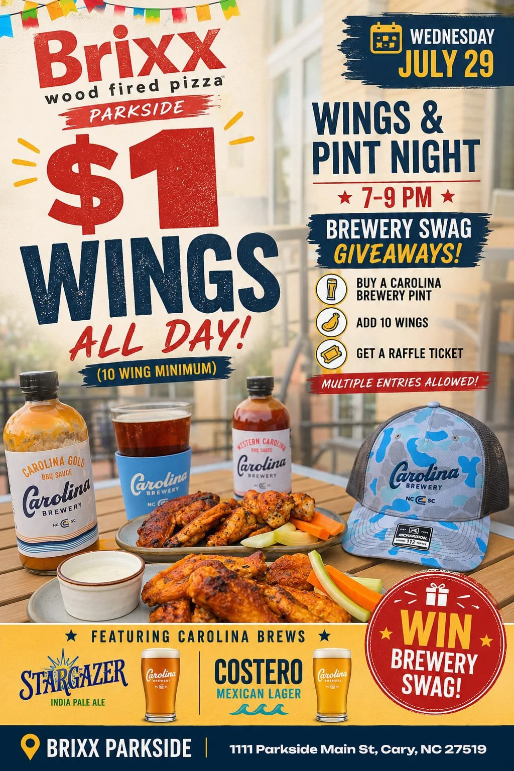 Brixx $1 Wings All Day 