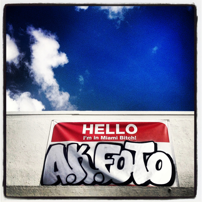 AK Foto Banner on N. Miami Avenue.