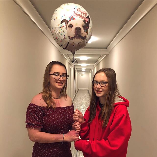 Came home to surprise this one for her birthday 🥳 There were many smiles and laughs, as you can see 💞