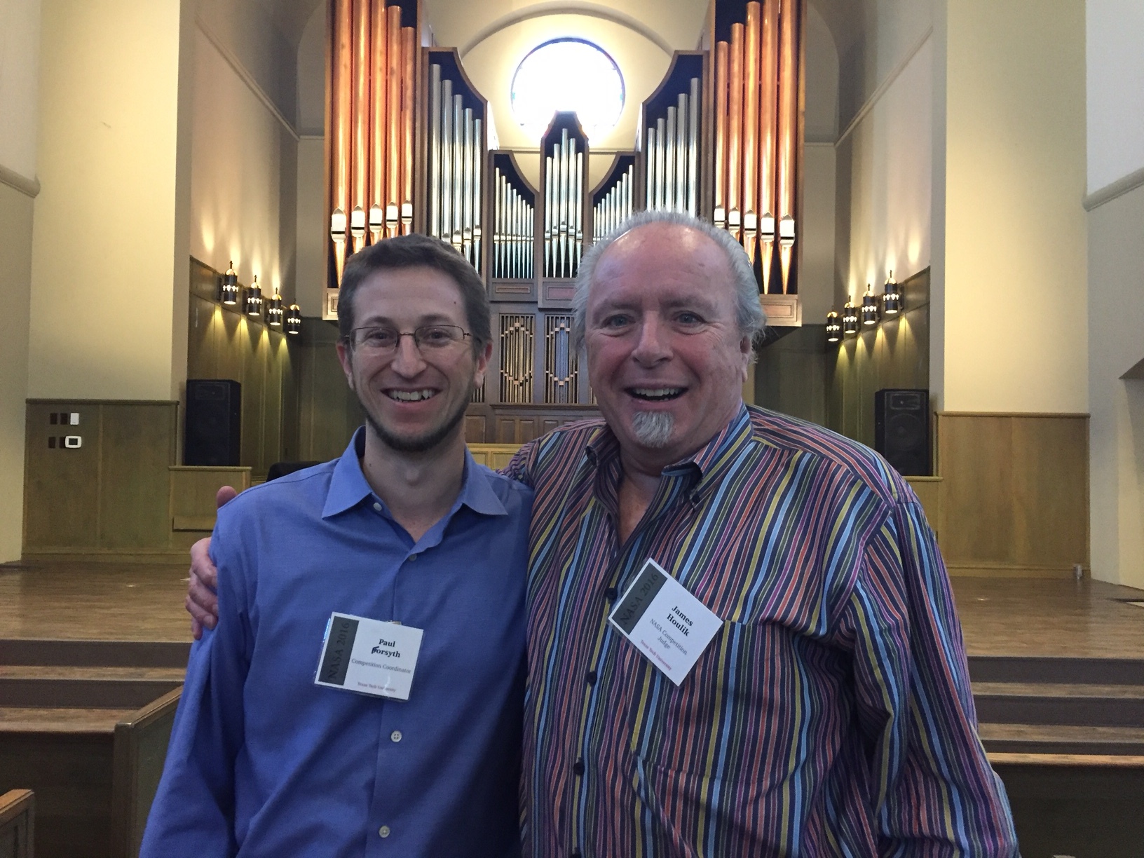  Me and Jim Houlik at the 2016 NASA Competition 