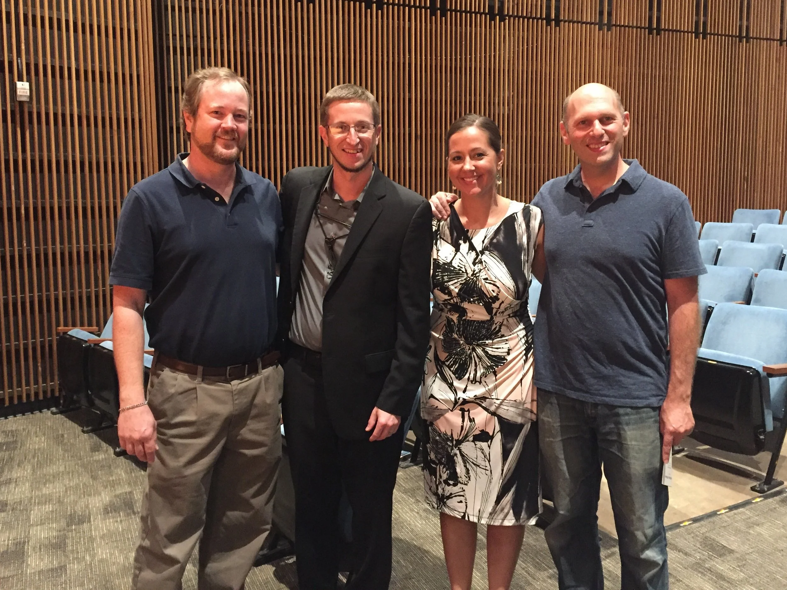 Three Reeds post-recital at Vanderbilt with Brian Utley and Jared Houser