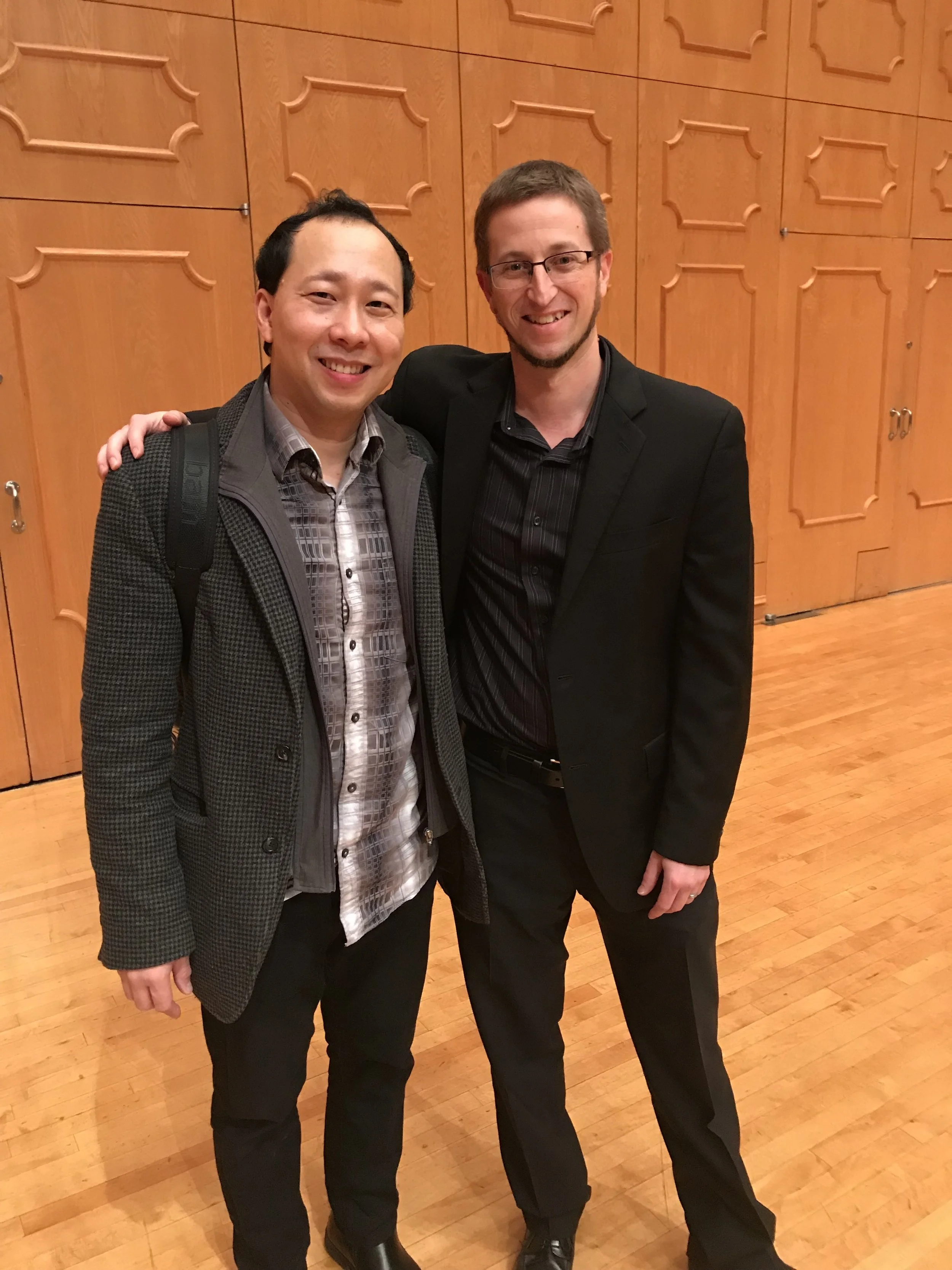 - with Kenneth Tse at the 2018 NSU SaxFest