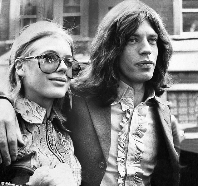 Marianne Faithfull and Mick Jagger in 1969