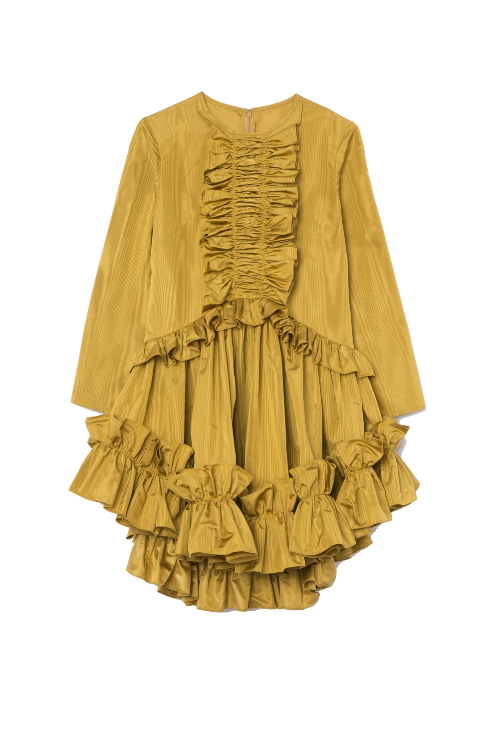 KELSEY RANDALL - shop all collections - collection IV - gold silk moire  dress