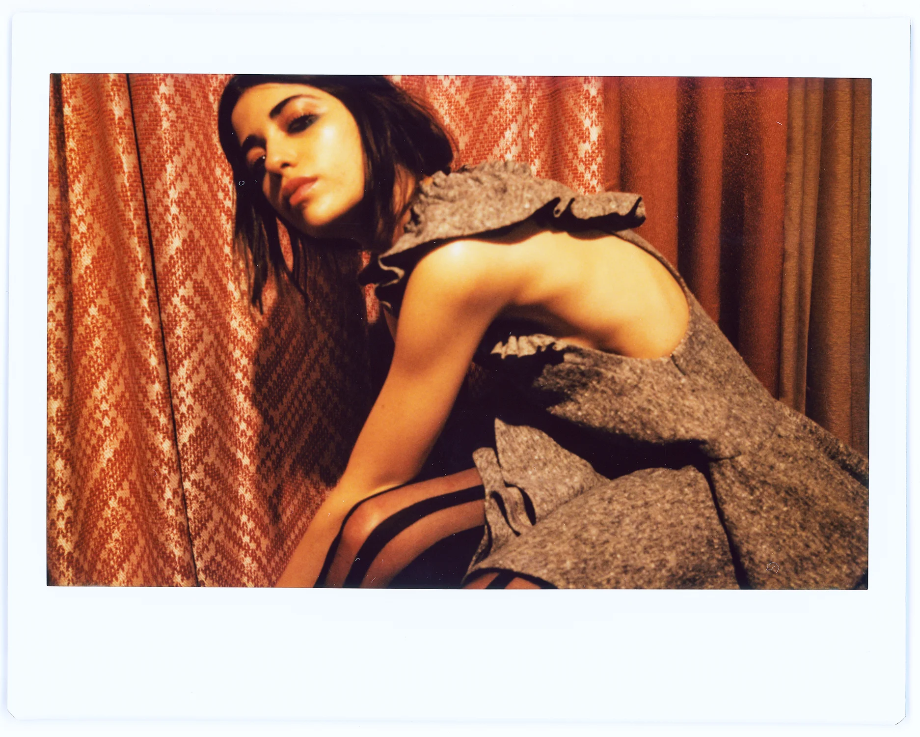 kelsey randall lloyd stevie boiled wool ruffle shoulder jumper dress tiered circle skirt new emerging designer made-to-measure fashion editorial custom bespoke