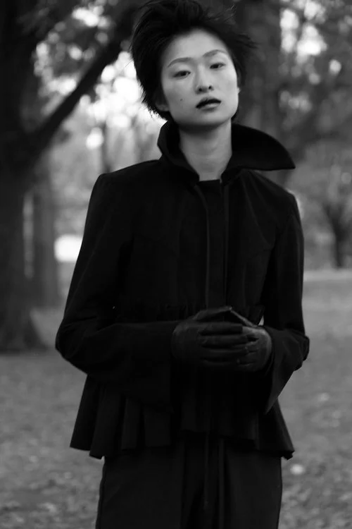 kelsey randall black suede jacket