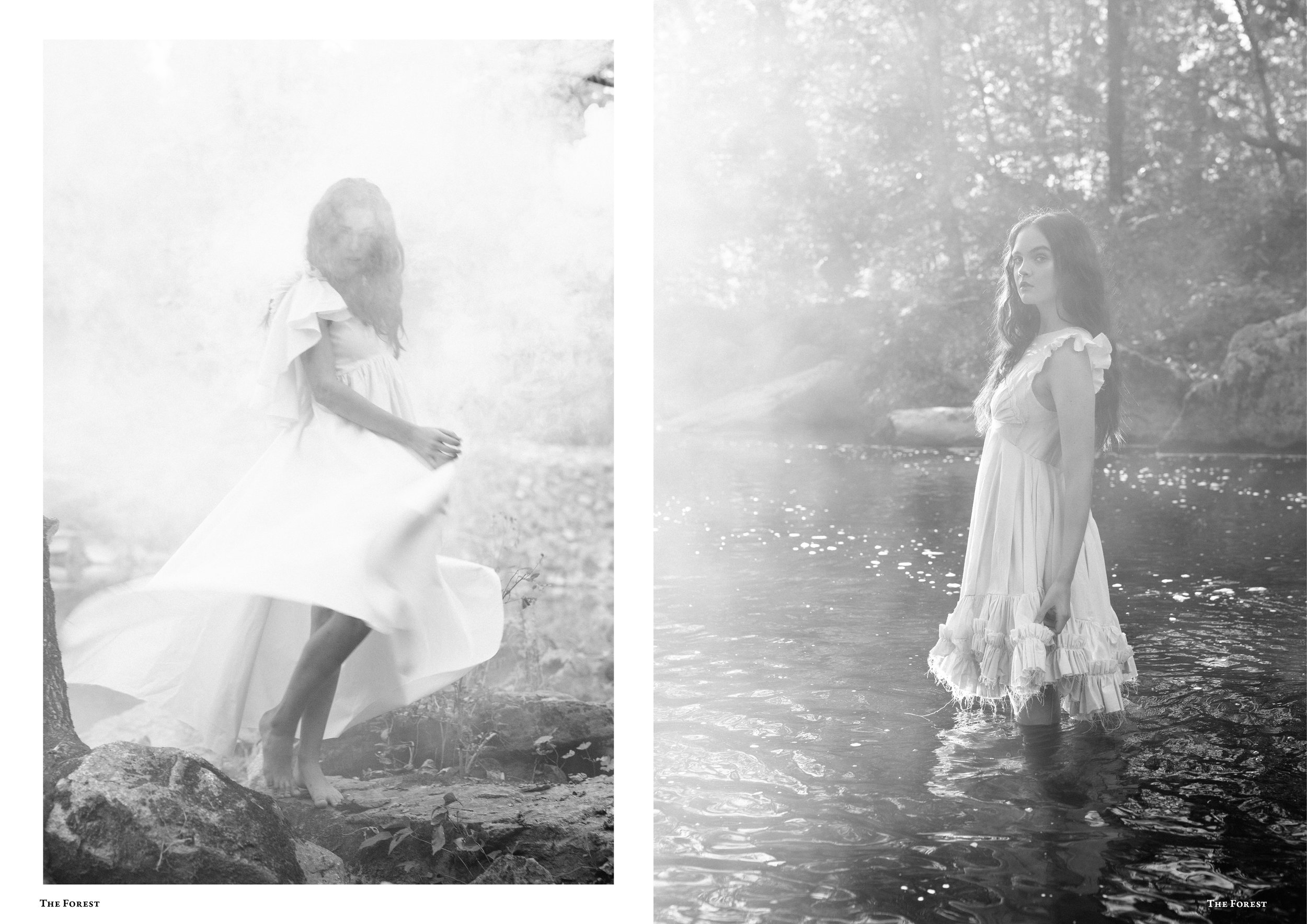 kelsey randall spencer ostrander smoke on the water bespoke muslin collection the forest magazine