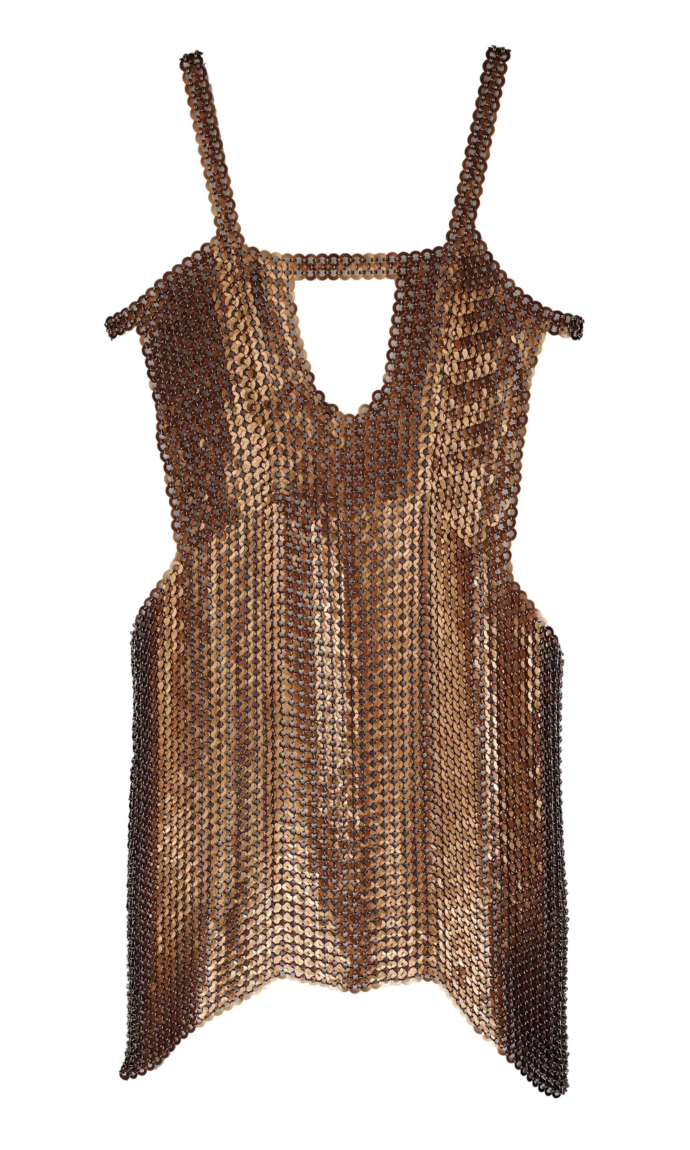 shop all collections - MADE TO ORDER - HELEN bronze chainmail dress -  KELSEY RANDALL