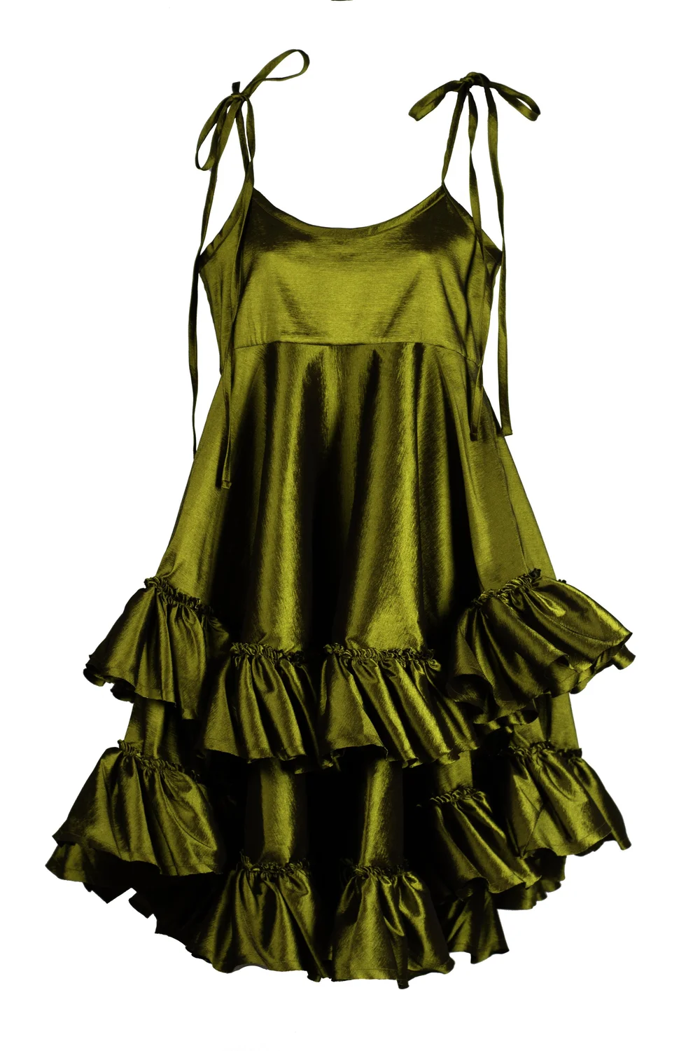 shop all collections - GEORGIA - ATHENS taffeta ruffle dress - KELSEY  RANDALL