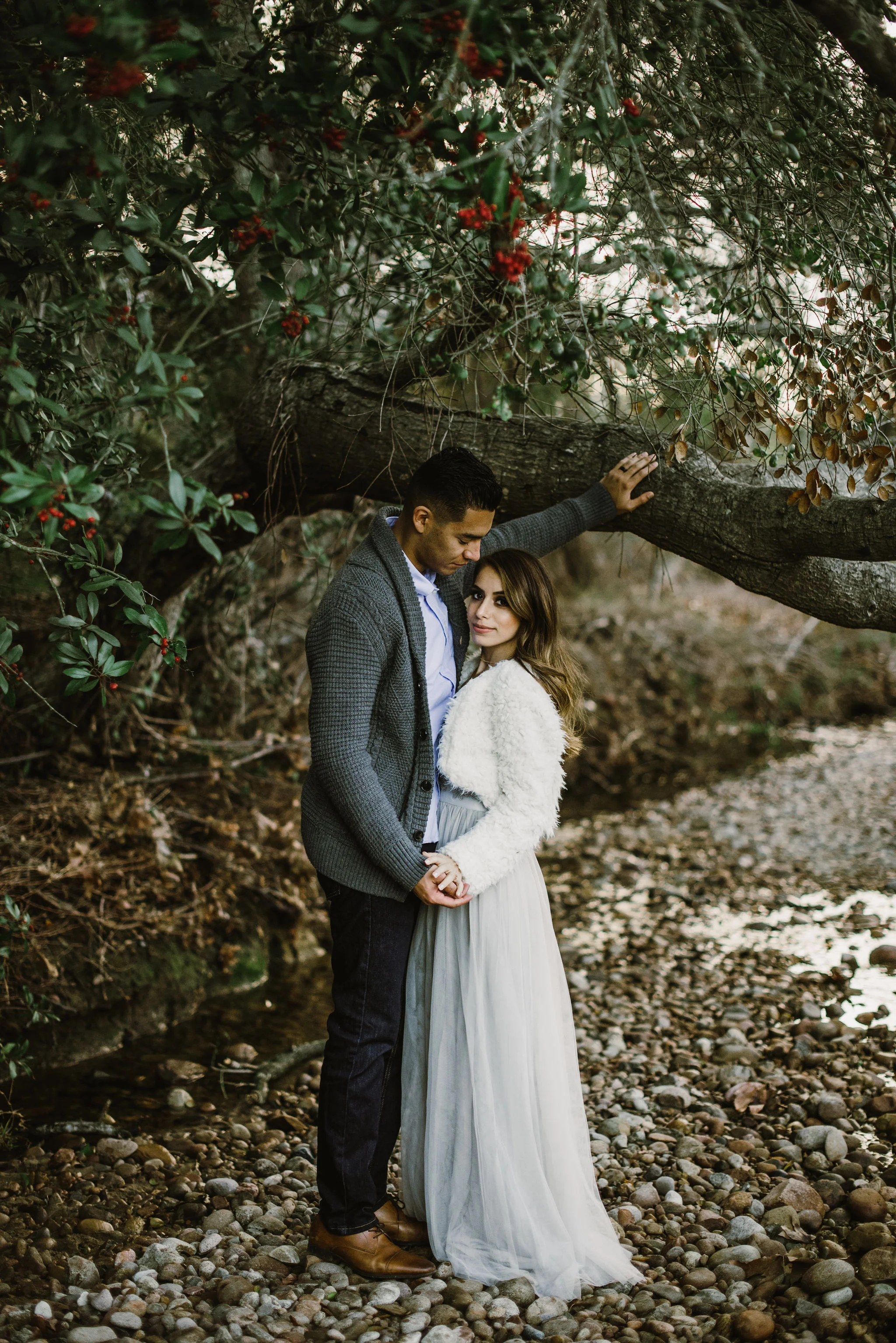 Woodsy Winter Engagement Session