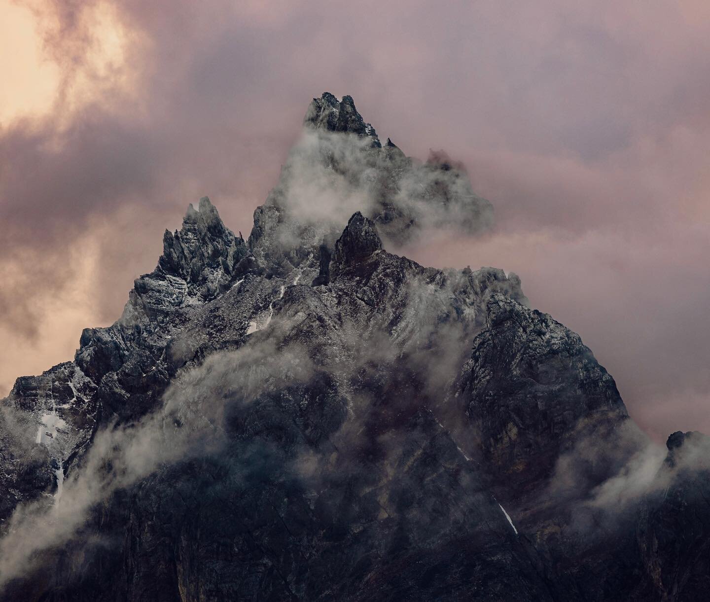 There&rsquo;s something about a jagged mountain peak in the fog that makes my heart skip a beat. Waited all day for the clouds to part from this one and the view sure was spectacular.